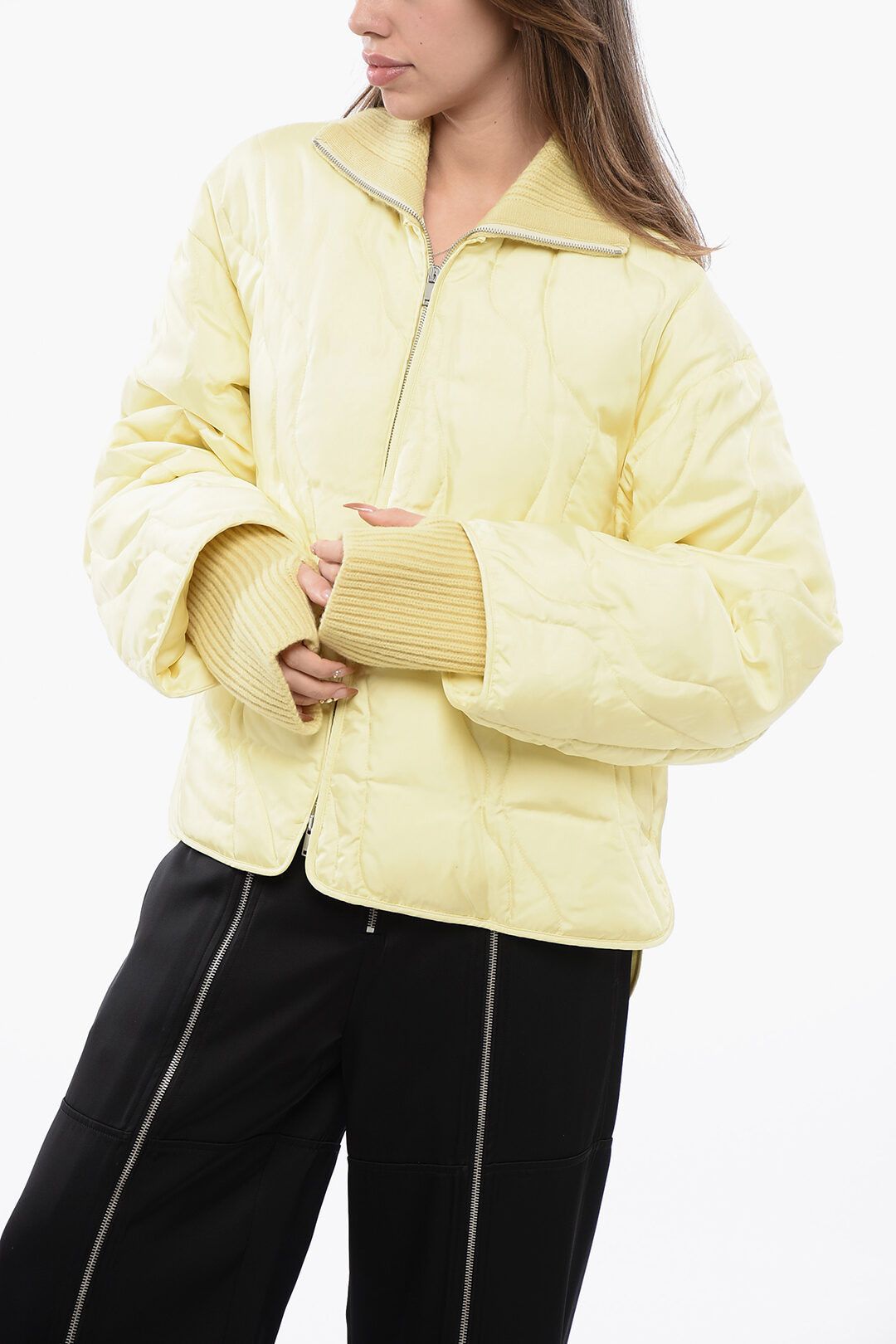 Jil Sander og1mm1225 Quilted Down Jacket in Yellow Size S / US 4 / IT 40 - 5 Thumbnail