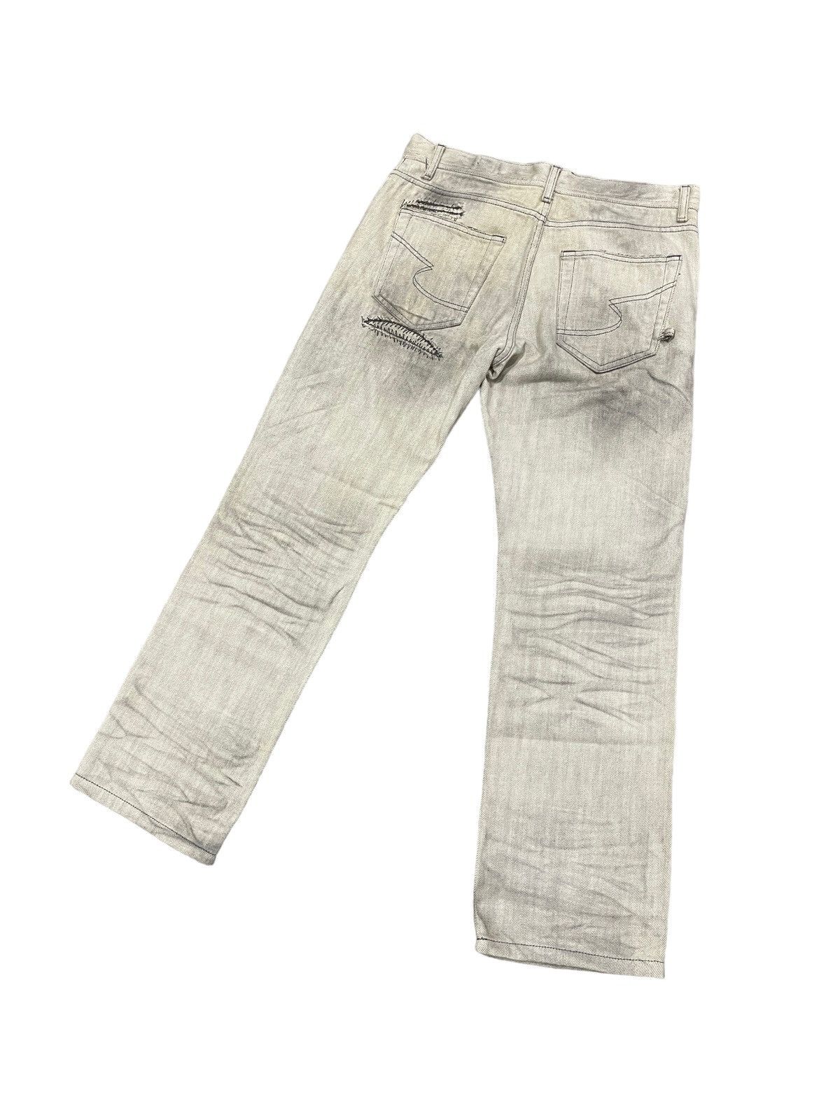 semanticdesign Vintage Semantic Design Style Flare Jeans ! Rare Design Size US 31 - 5 Thumbnail