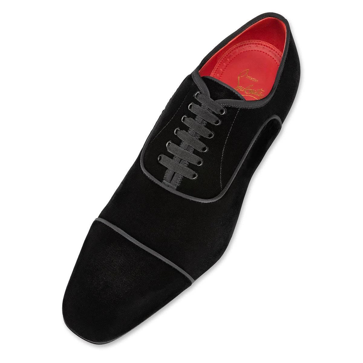 Christian Louboutin os11x1024 Greggyrocks Spike-Heel Velvet Oxfords Shoes Size US 11.5 / EU 44-45 - 5 Thumbnail