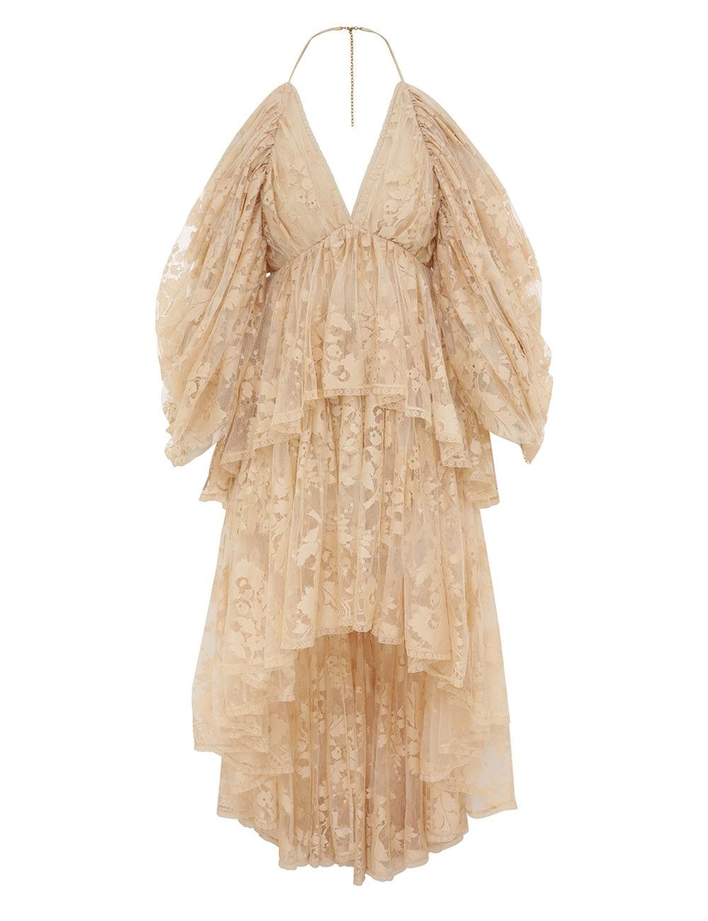 Zimmermann oc11z0825 Illustration Lace Mini Dress in Cream Size XS / US 0-2 / IT 36-38 - 1 Thumbnail