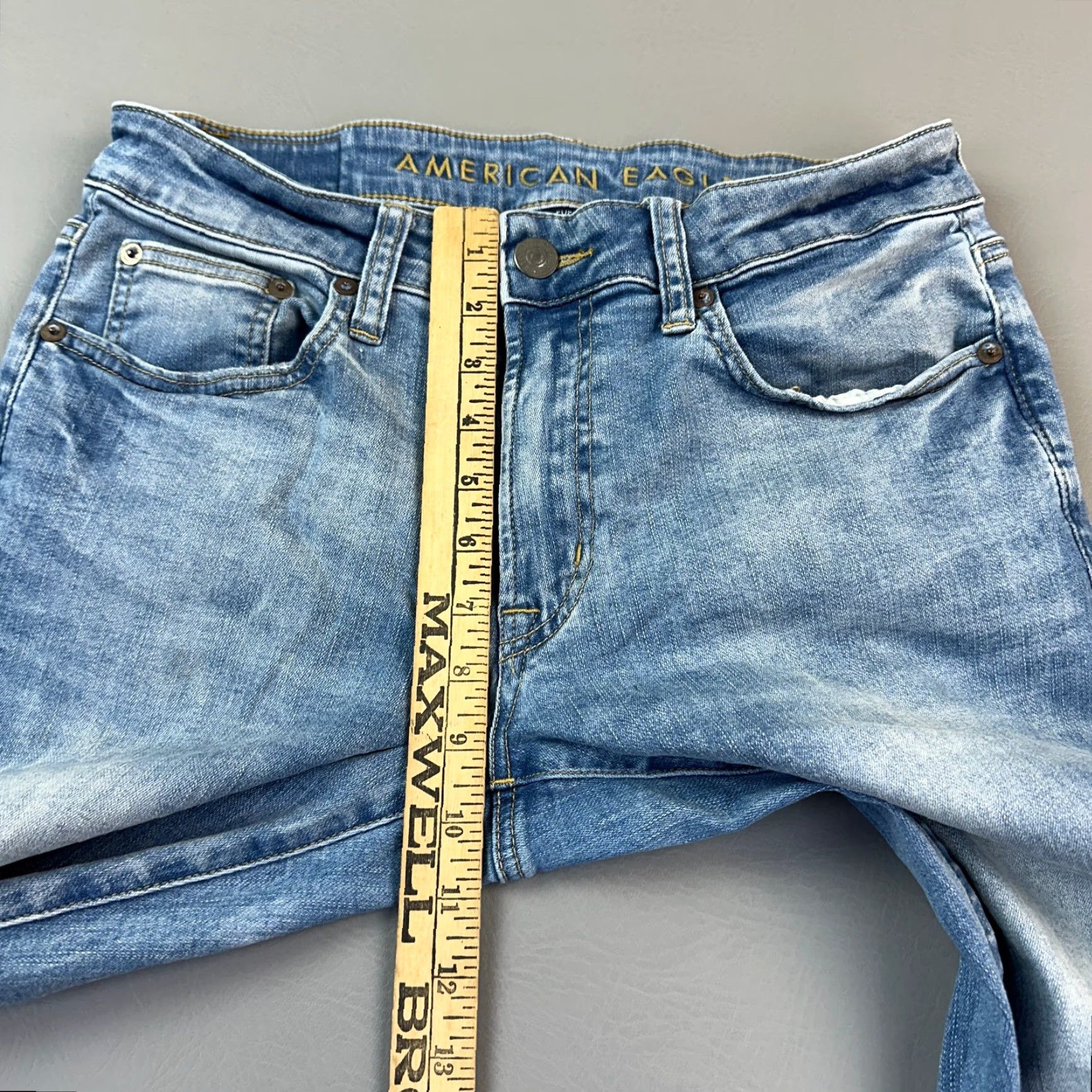 American Eagle Outfitters American Eagle Jeans Mens 31x31 Light Wash Denim Next Level Flex Slim Casual Size US 31 - 5 Thumbnail