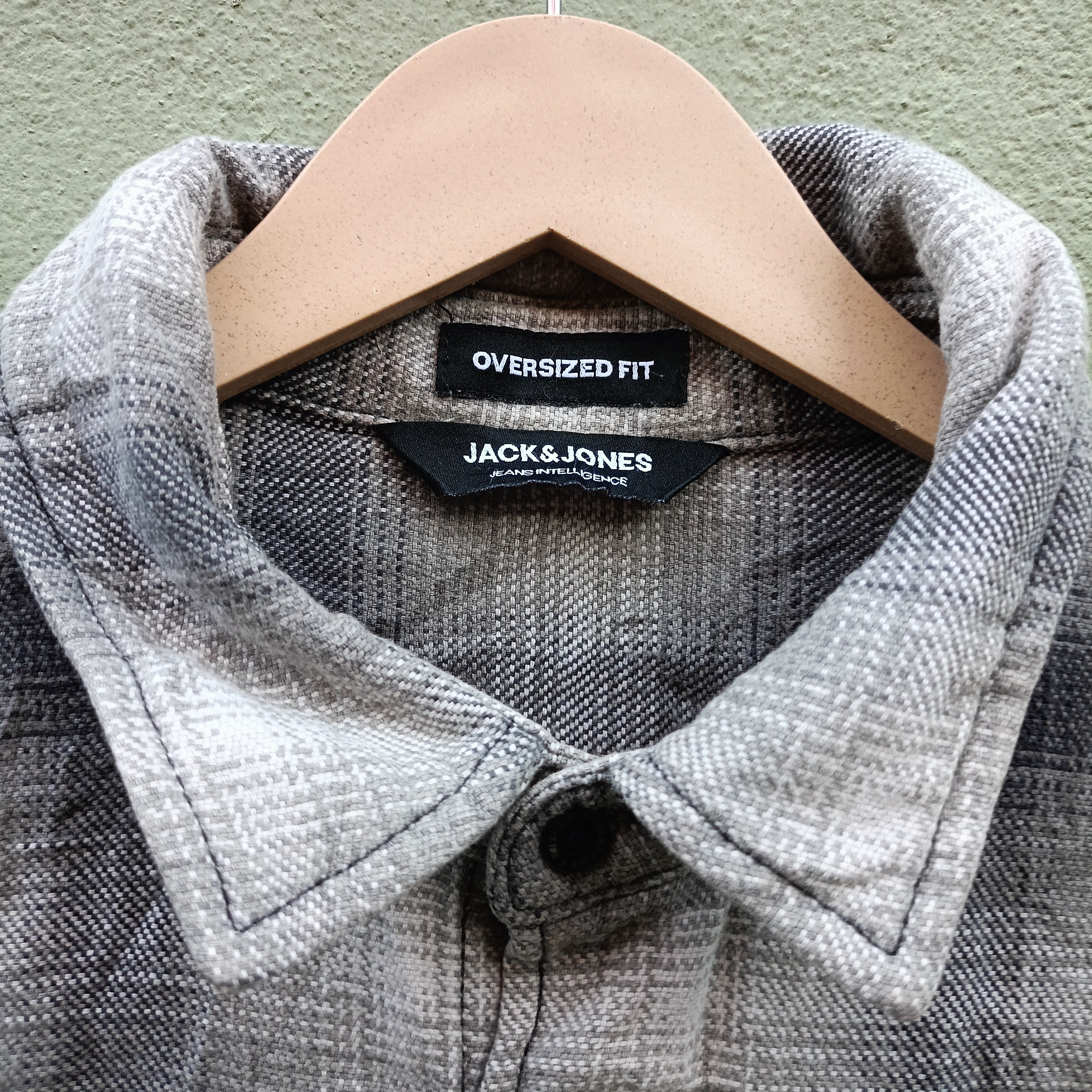 Japanese Brand Jack & Jones Jeans intelligence Shirt Button up Size US L / EU 52-54 / 3 - 6 Thumbnail