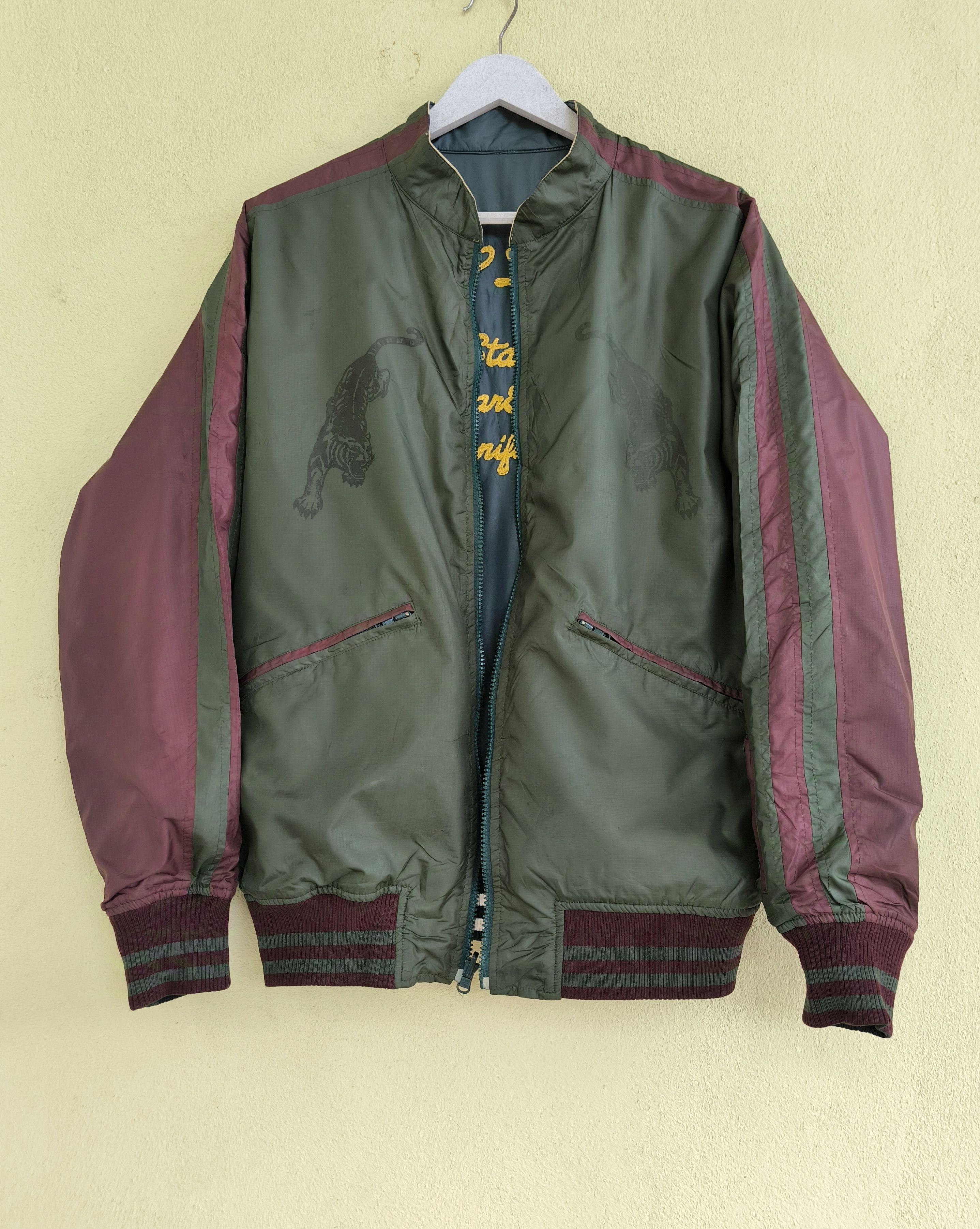 Japanese Brand ROCSTAR by REAL MAD HECTIC reversible nylon bomber jacket Size US L / EU 52-54 / 3 - 1 Thumbnail