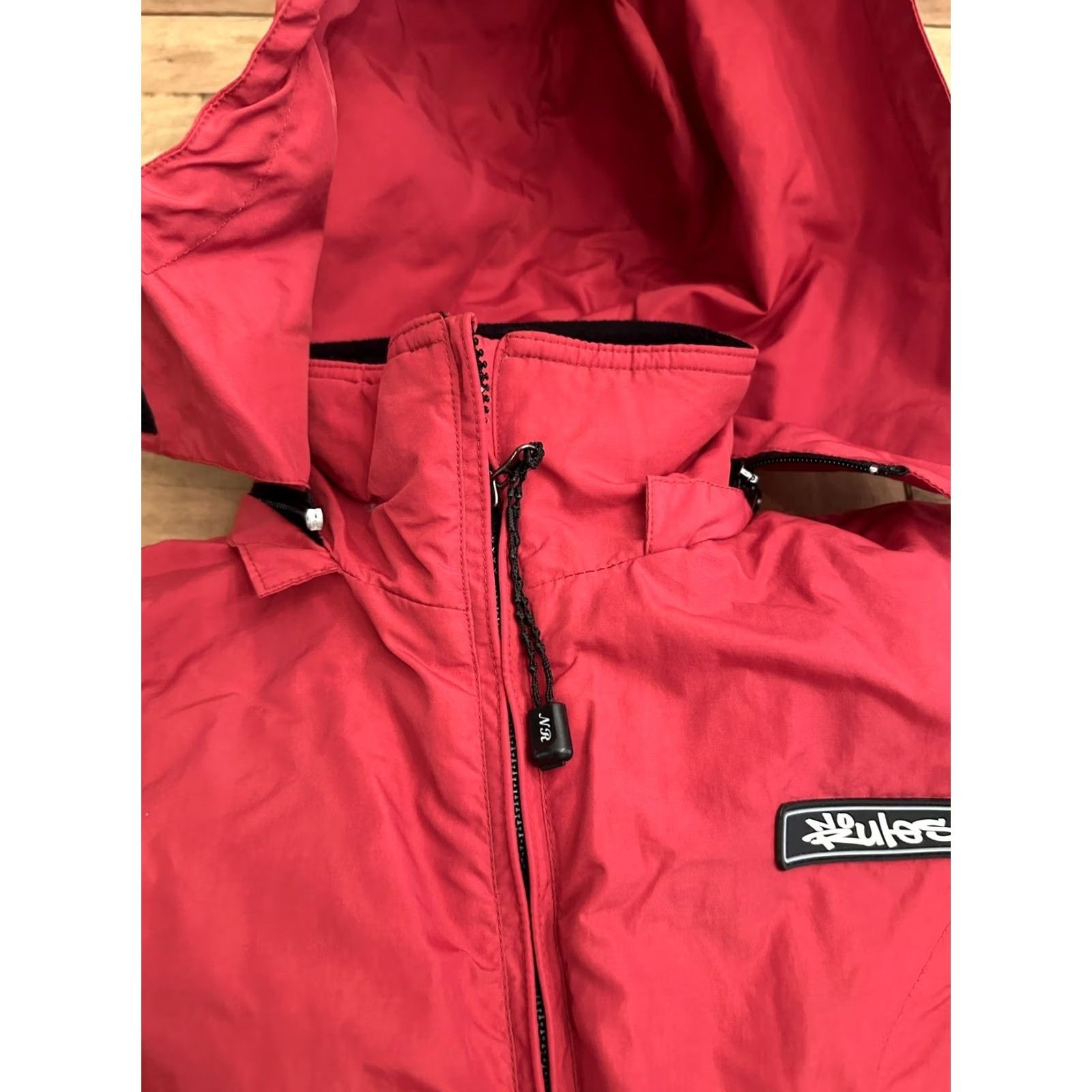 Vintage VINTAGE No Rules Snow Jacket S Teens Red White 90s Y2K Nylon Rain Coat Snowboard Skate Mens Womens Boys Girls Size US S / EU 44-46 / 1 - 5 Thumbnail