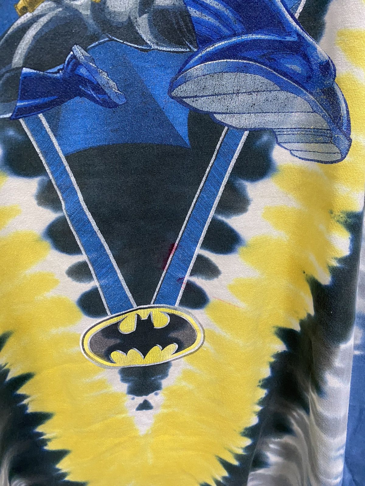 DC Comics × Vintage Vintage Crazy Shirt Batman Tye Dye Size US XL / EU 56 / 4 - 6 Thumbnail