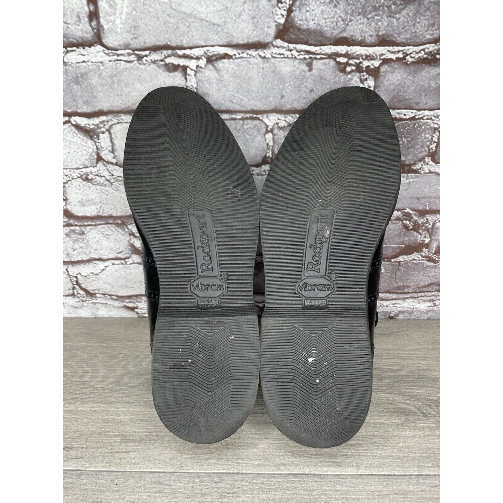 Rockport Rockport Dressports Black Leather Wingtip Oxfords Vibram Sol Size US 9.5 / EU 42-43 - 21 Thumbnail