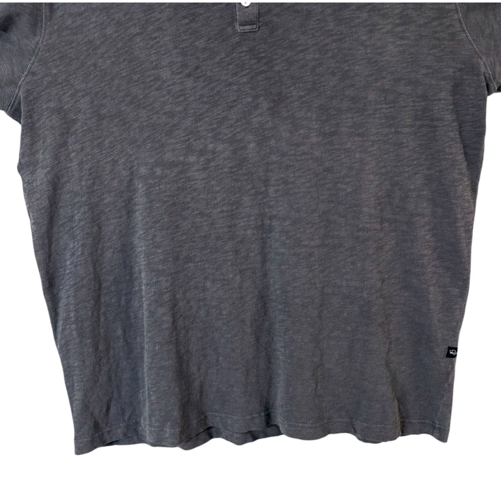 Rails VINTAGE Rails Skhi Long-Sleeve Henley Shirt Washed Black XXL 100% Cotton NEW Size US XXL / EU 58 / 5 - 7 Thumbnail