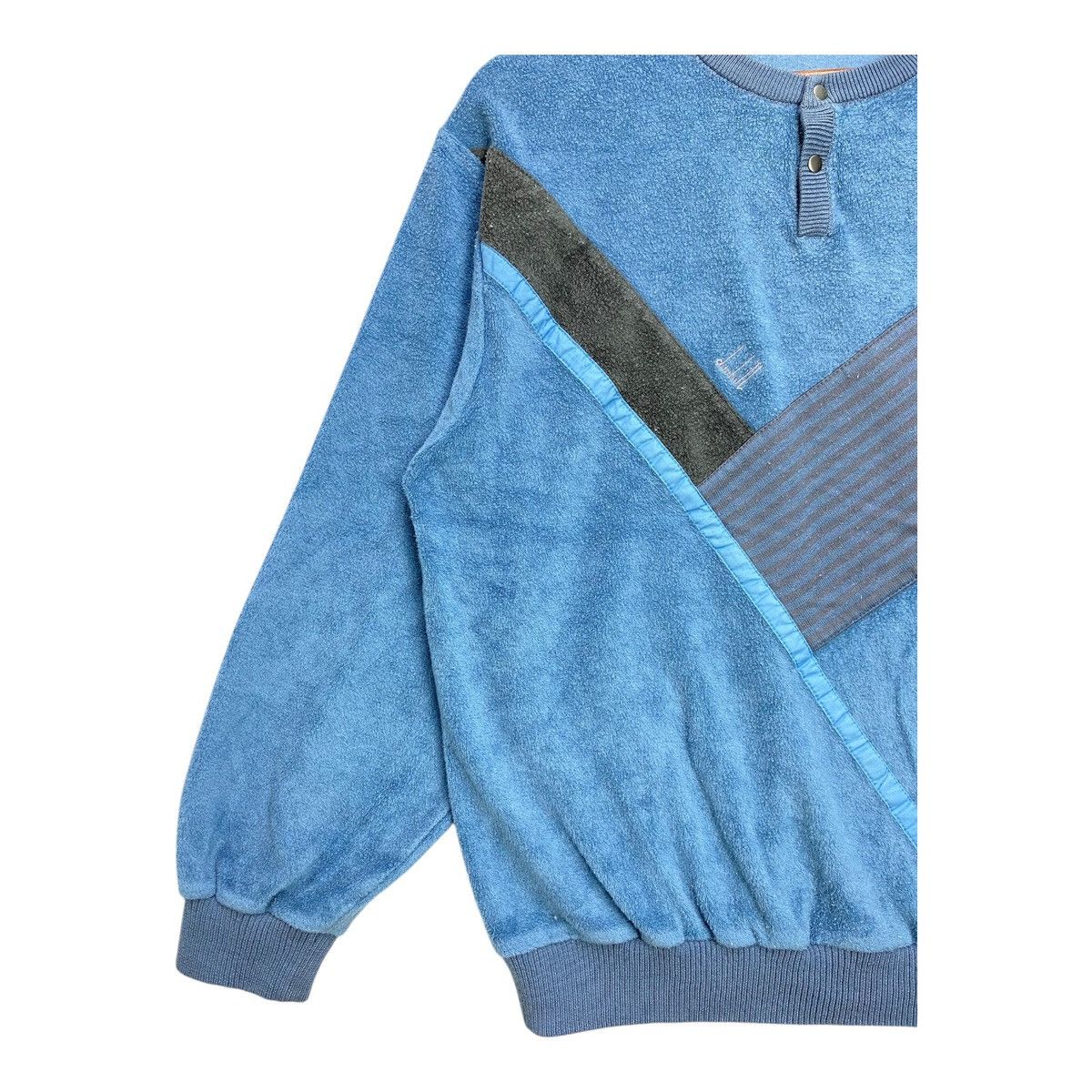 Alfred Dunhill Vintage 90s Dunhill London Geometric Fleece Sweatshirt L Size US L / EU 52-54 / 3 - 3 Thumbnail