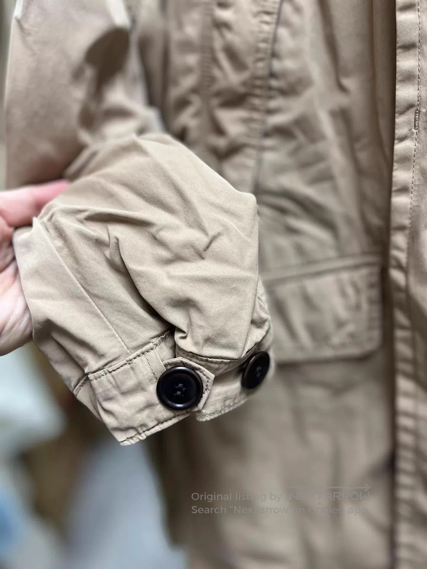 Visvim Beige Hooded Parka Jacket Size S. Size US S / EU 44-46 / 1 - 3 Thumbnail