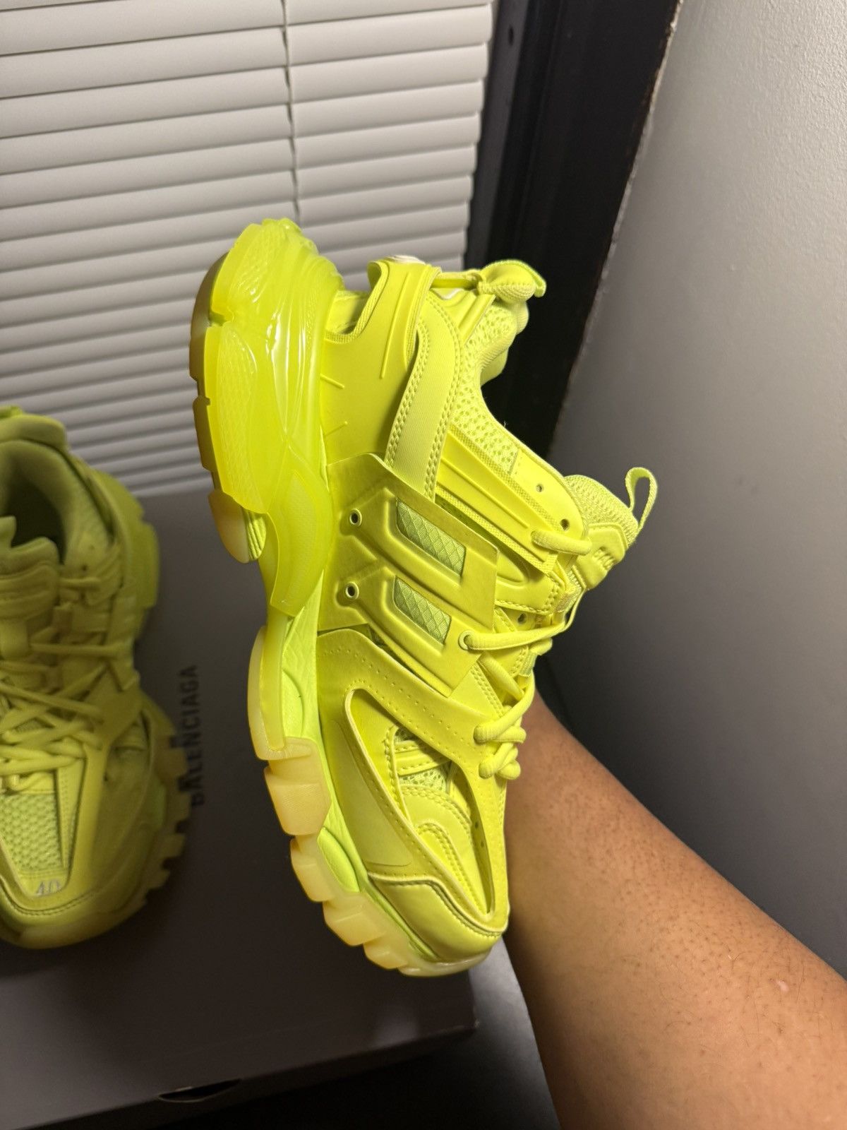 Balenciaga Balenciaga Track Neon Yellow Low Top Sneaker 7 US / 40 EU Size US 7 / EU 40 - 8 Thumbnail