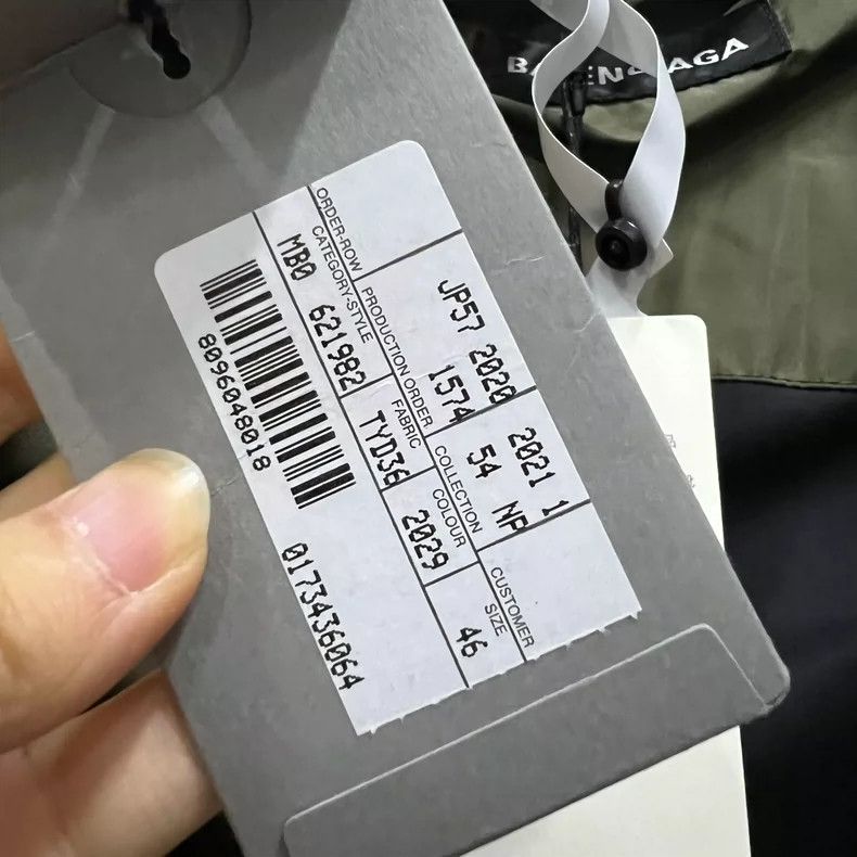 Balenciaga Balenciaga Solid Stand Collar Cotton Jacket Size US S / EU 44-46 / 1 - 5 Thumbnail