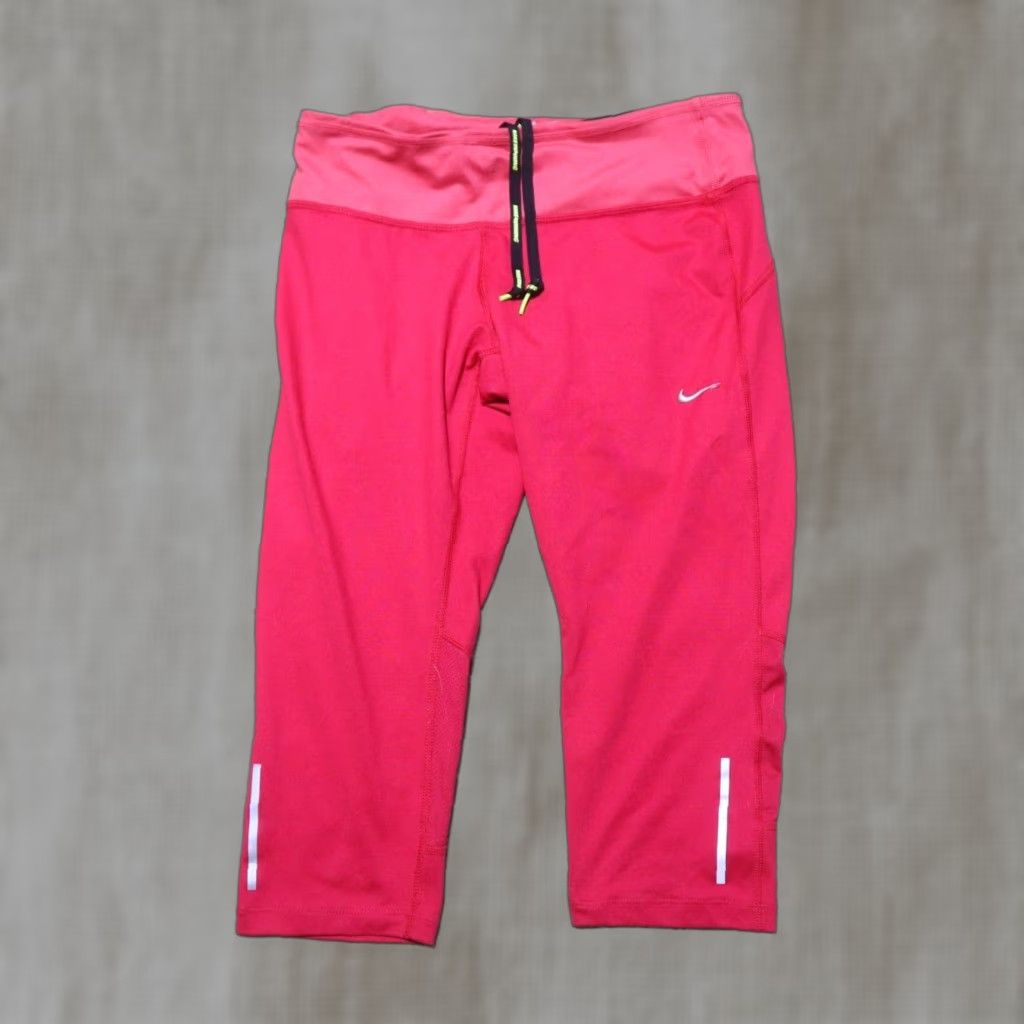 Nike Nike Pro Dri-Fit Stretchy Magenta Pink Bike Short Knee Women's Size M Medium Shirt Size 32" / US 10 / IT 46 - 1 Thumbnail