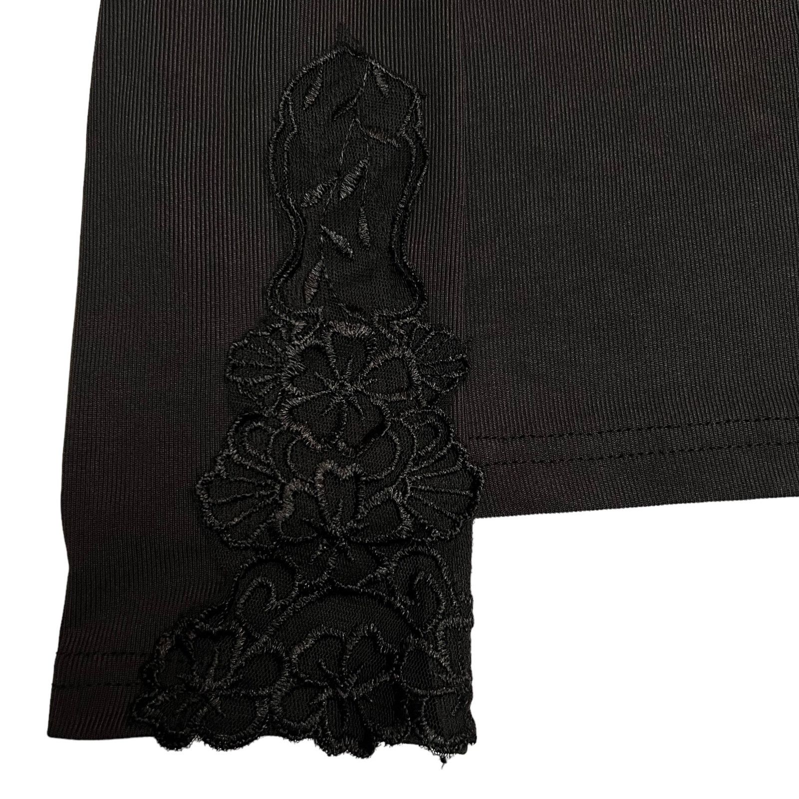 Other Woman’s Black Long Sleeve Top with Floral Lace Accents Size 3XL / US 20-22 - 7 Thumbnail