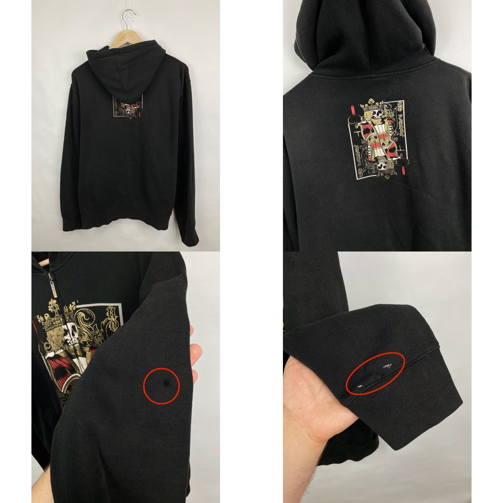 No Fear VINTAGE No Fear Skull King Affliction Hoodie Zip Up XL Black Men XS/XL? Size US XL / EU 56 / 4 - 8 Thumbnail