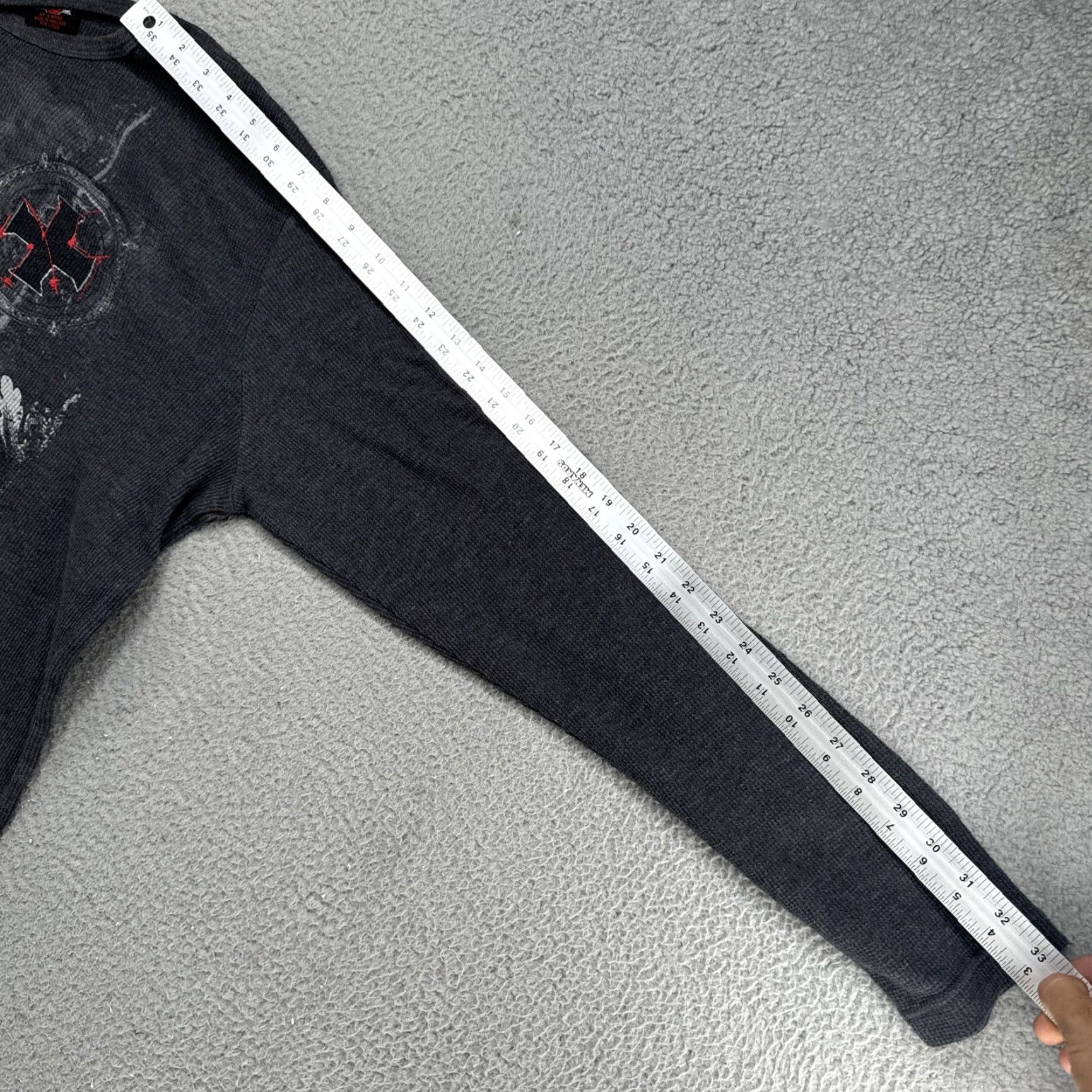 Vintage VINTAGE MMA Elite Thermal Long Sleeve Shirt Gray 2XL MMA Elite Salvation Grunge Y2K Crew Neck Men Size US XXL / EU 58 / 5 - 6 Thumbnail