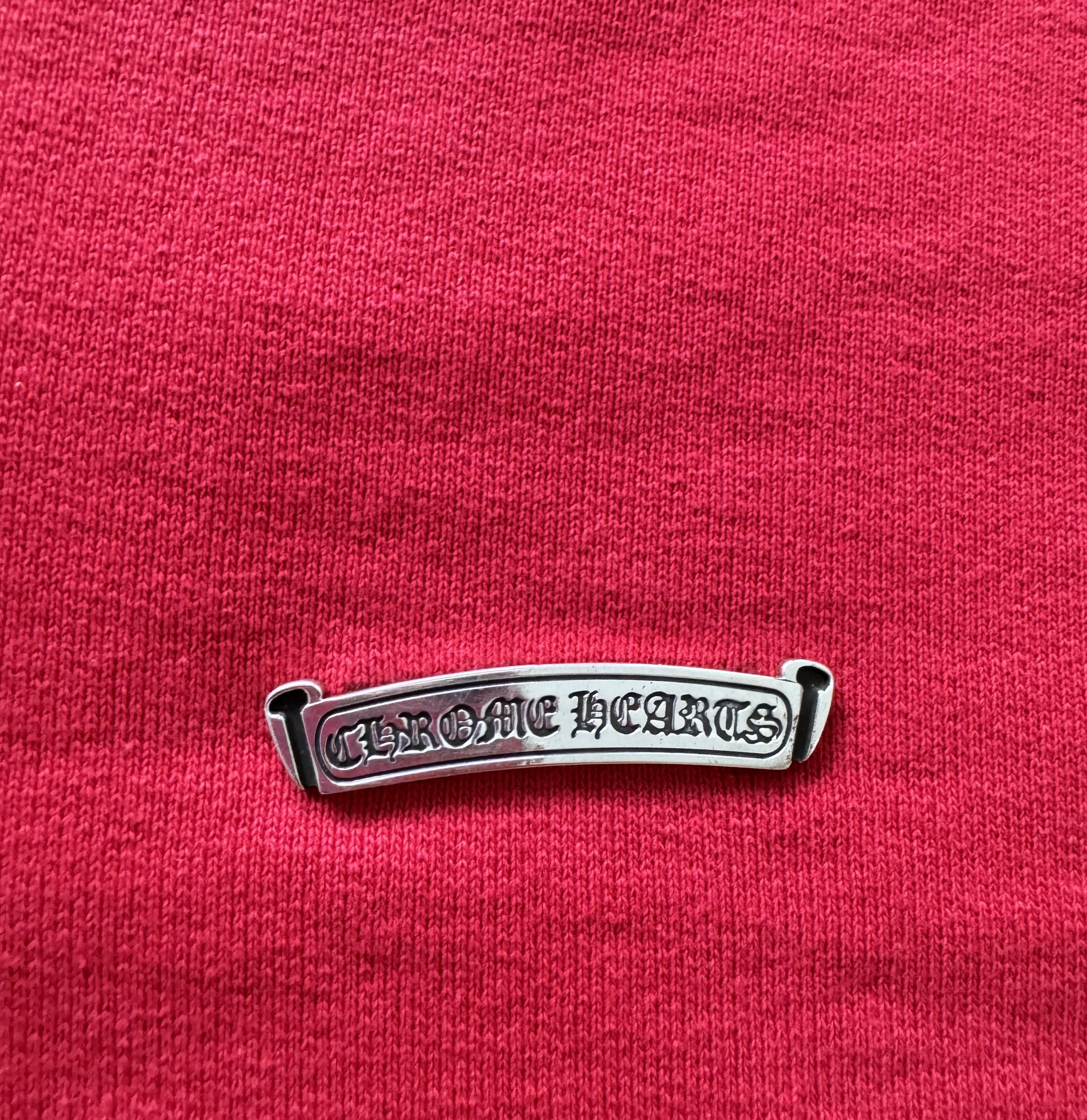 Chrome Hearts Chrome Hearts Red Hollywood Triple Cross Half Zip Sweatshirt Size US L / EU 52-54 / 3 - 2 Thumbnail