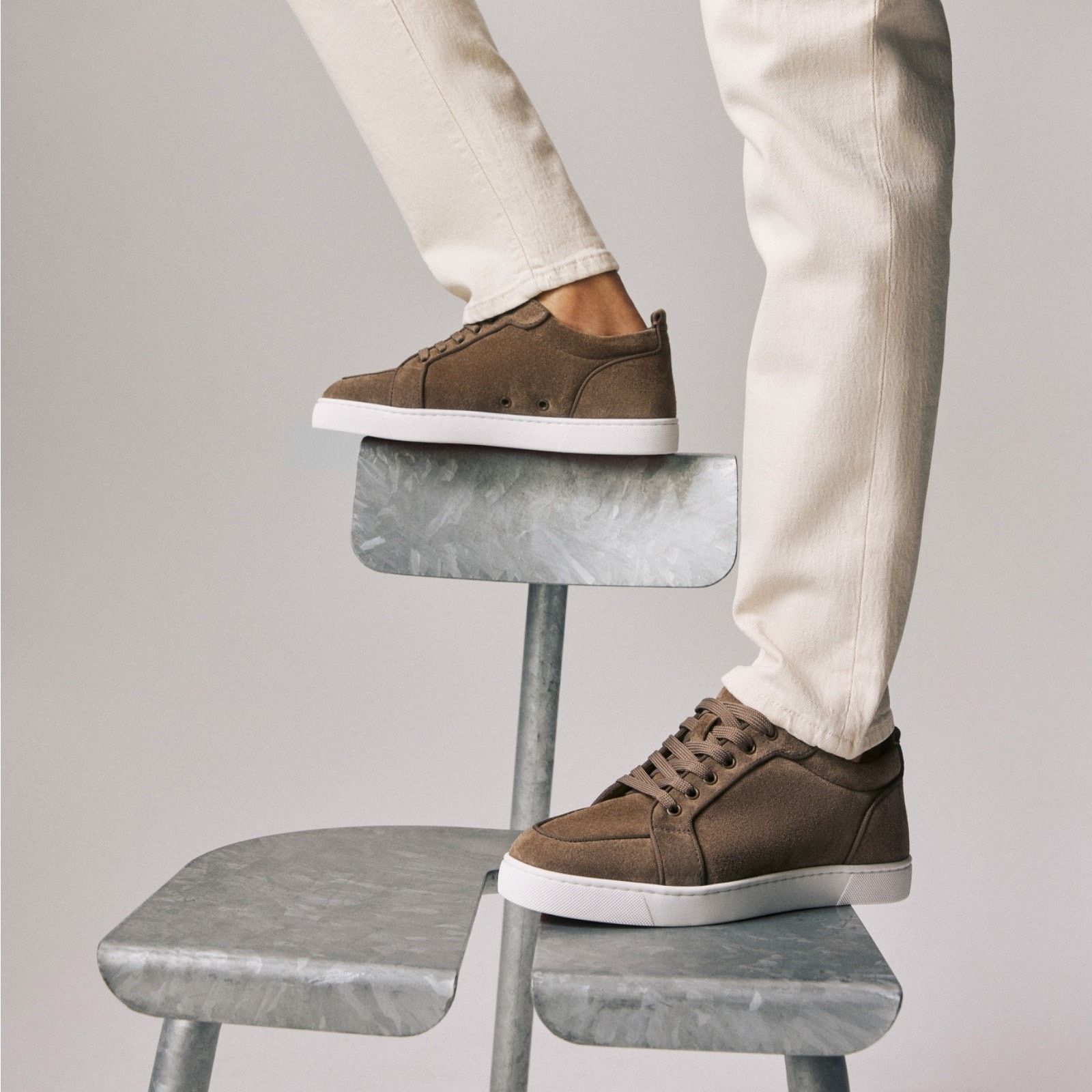 Christian Louboutin Christian Louboutin Mens Rantulow Orlato Flat Silex Grey Size US 13 / EU 46 - 3 Thumbnail