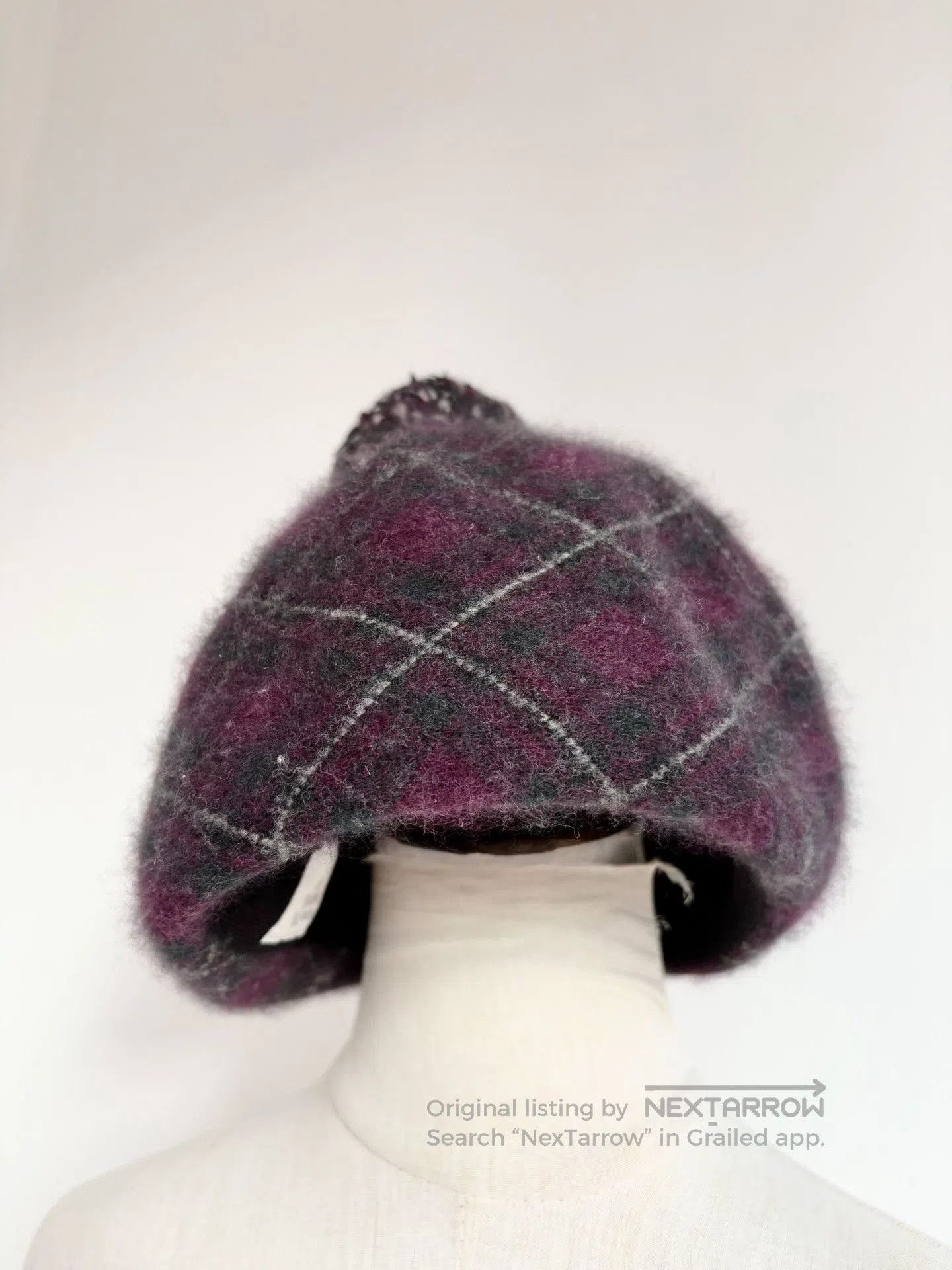 Vivienne Westwood Vivienne Westwood Vintage Purple Plaid Beret. Size ONE SIZE - 3 Thumbnail
