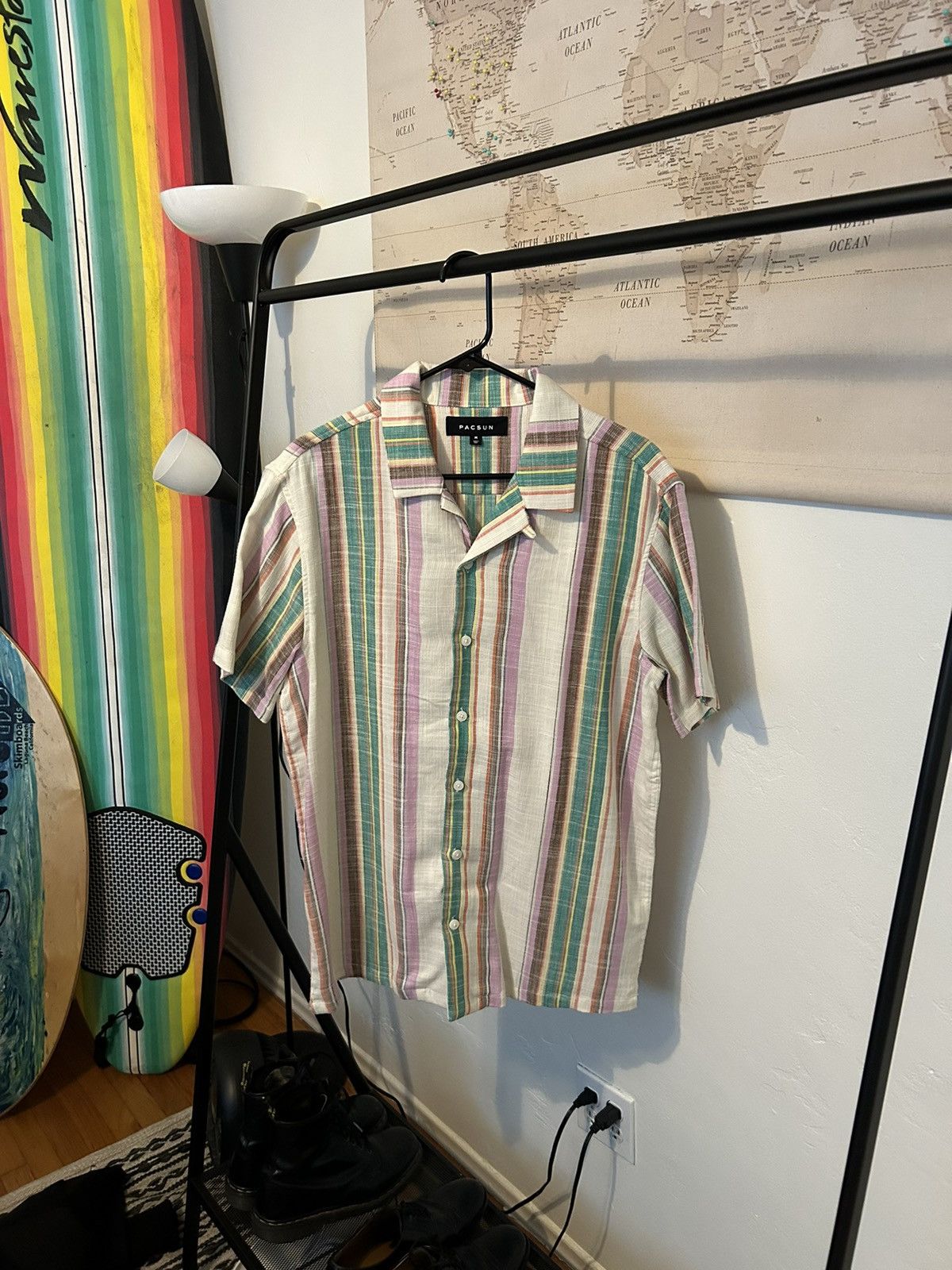 Pacsun PacSun Multicolor Button Down - M Size US M / EU 48-50 / 2 - 1 Thumbnail