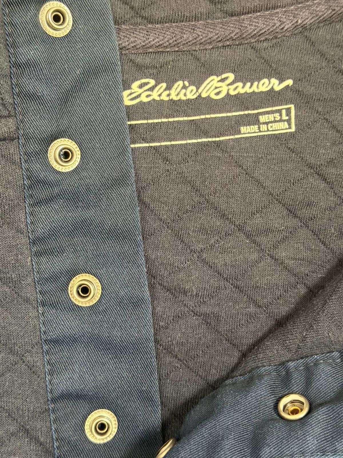 Eddie Bauer Eddie Bauer Men's Quilted Pullover Navy Blue Size L Size US L / EU 52-54 / 3 - 3 Thumbnail