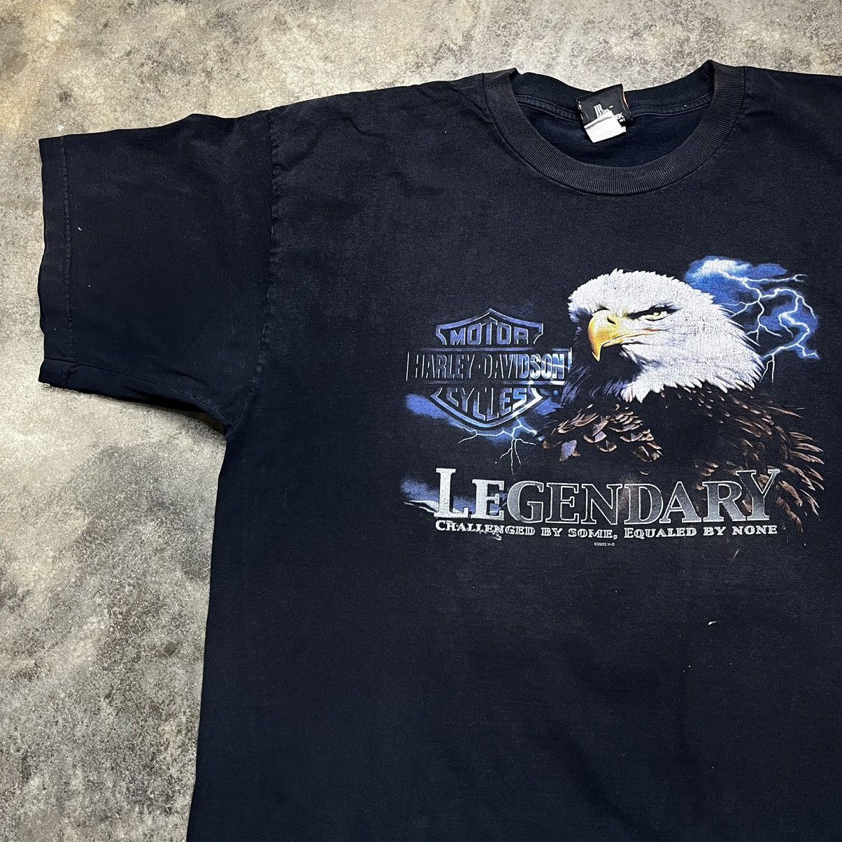 Harley Davidson × Vintage vintage harley davidson lightning baggy tshirt Size US XL / EU 56 / 4 - 3 Thumbnail