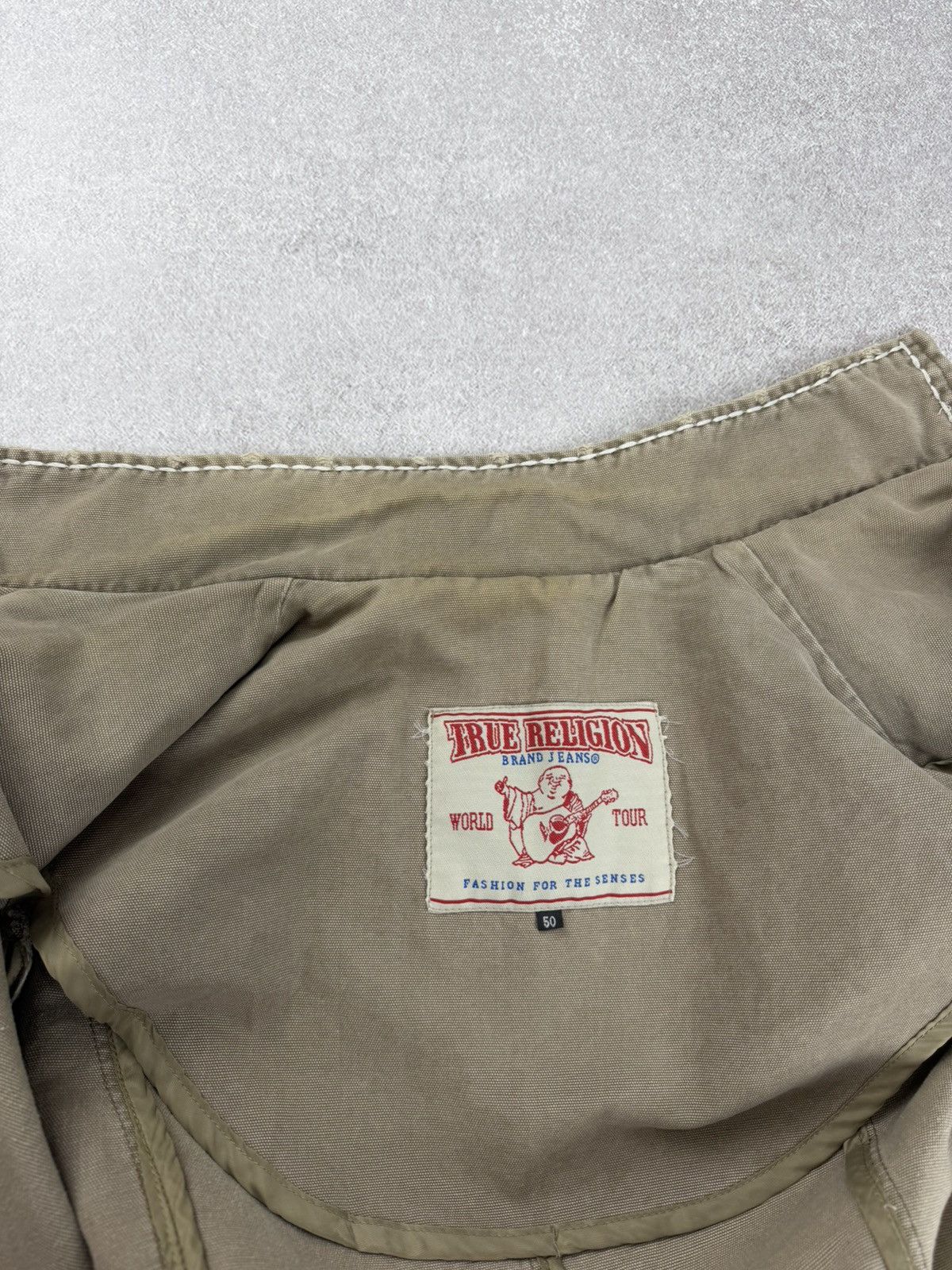 True Religion Vintage True Religion Women’s Military Denim Jacket Size 50 Size XL / US 12-14 / IT 48-50 - 12 Thumbnail