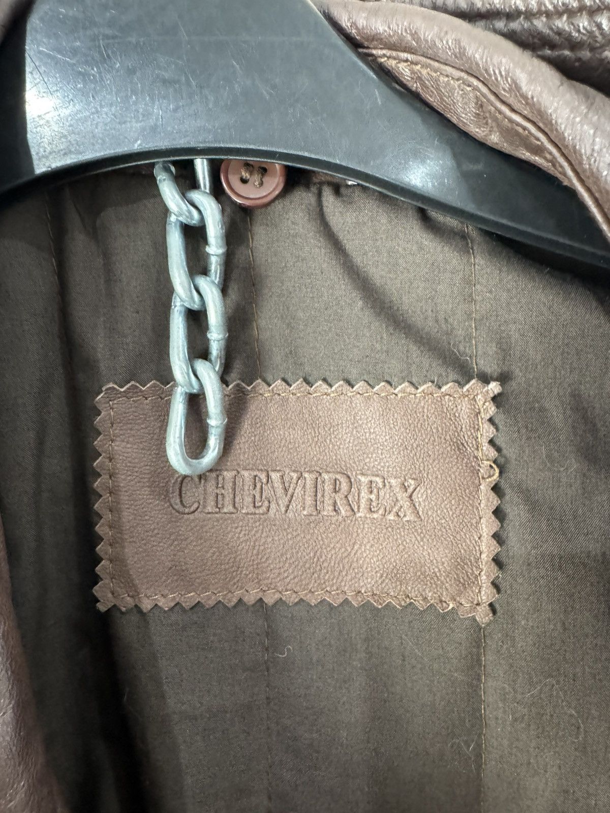 Genuine Leather Vtg Chevirex pilot leather bomber jacket brown Size S / US 4 / IT 40 - 3 Thumbnail