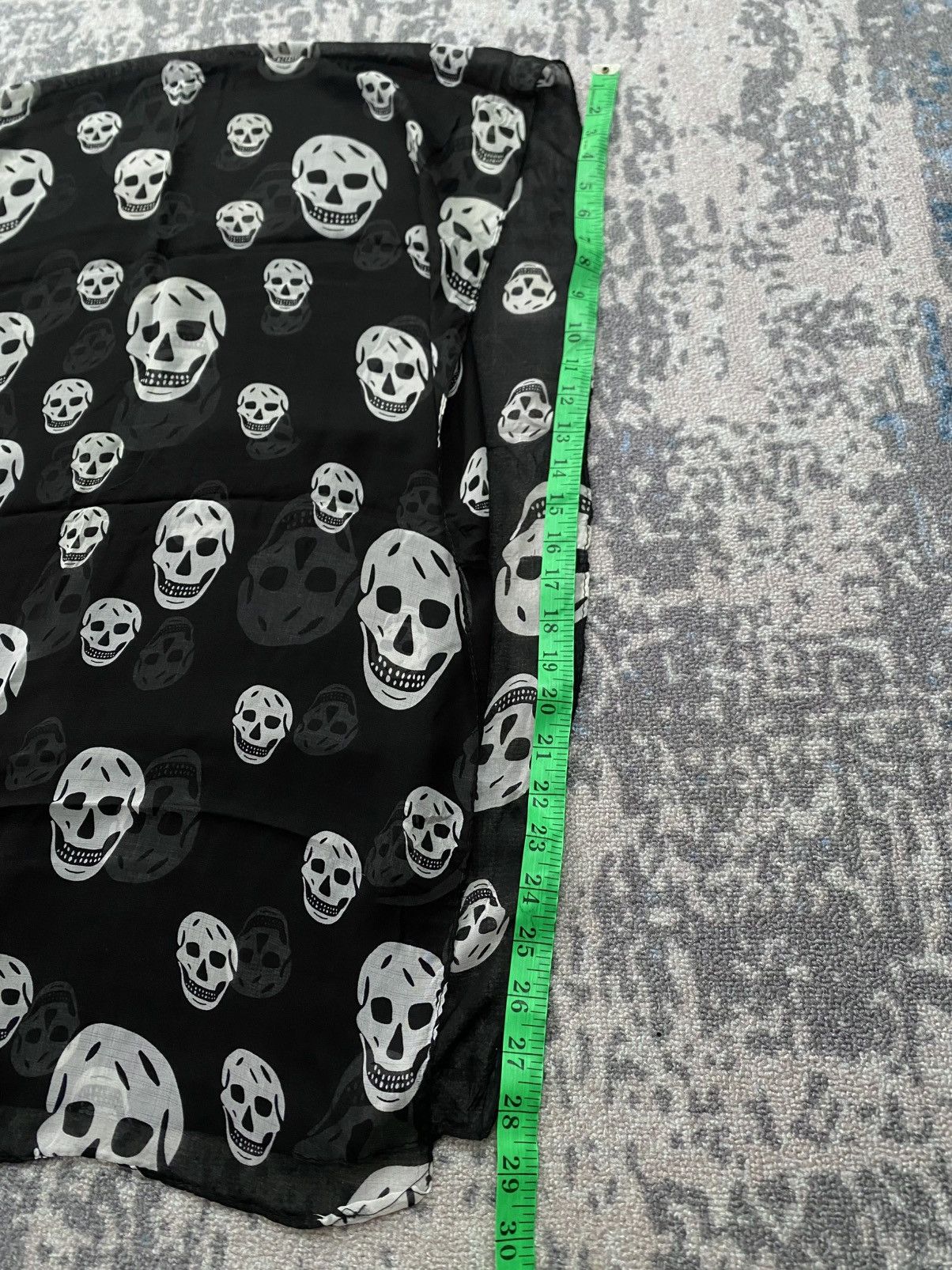 Japanese Brand Scraf skull Like Alexander Mcqueen Size ONE SIZE - 4 Thumbnail