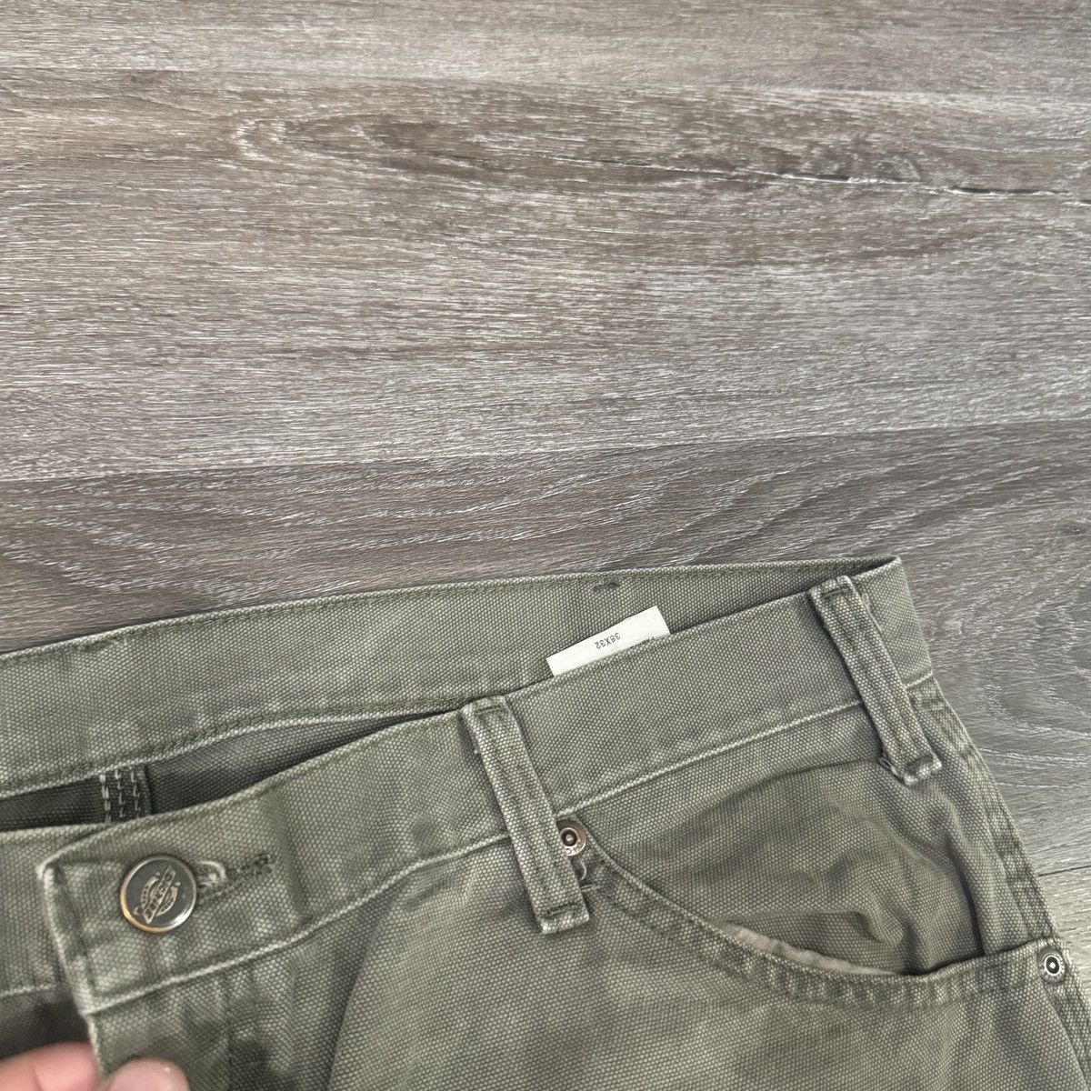 Dickies × StraightFaded × Vintage Vintage Y2K Faded olive green wide leg dickies carpenter Size US 36 / EU 52 - 4 Thumbnail