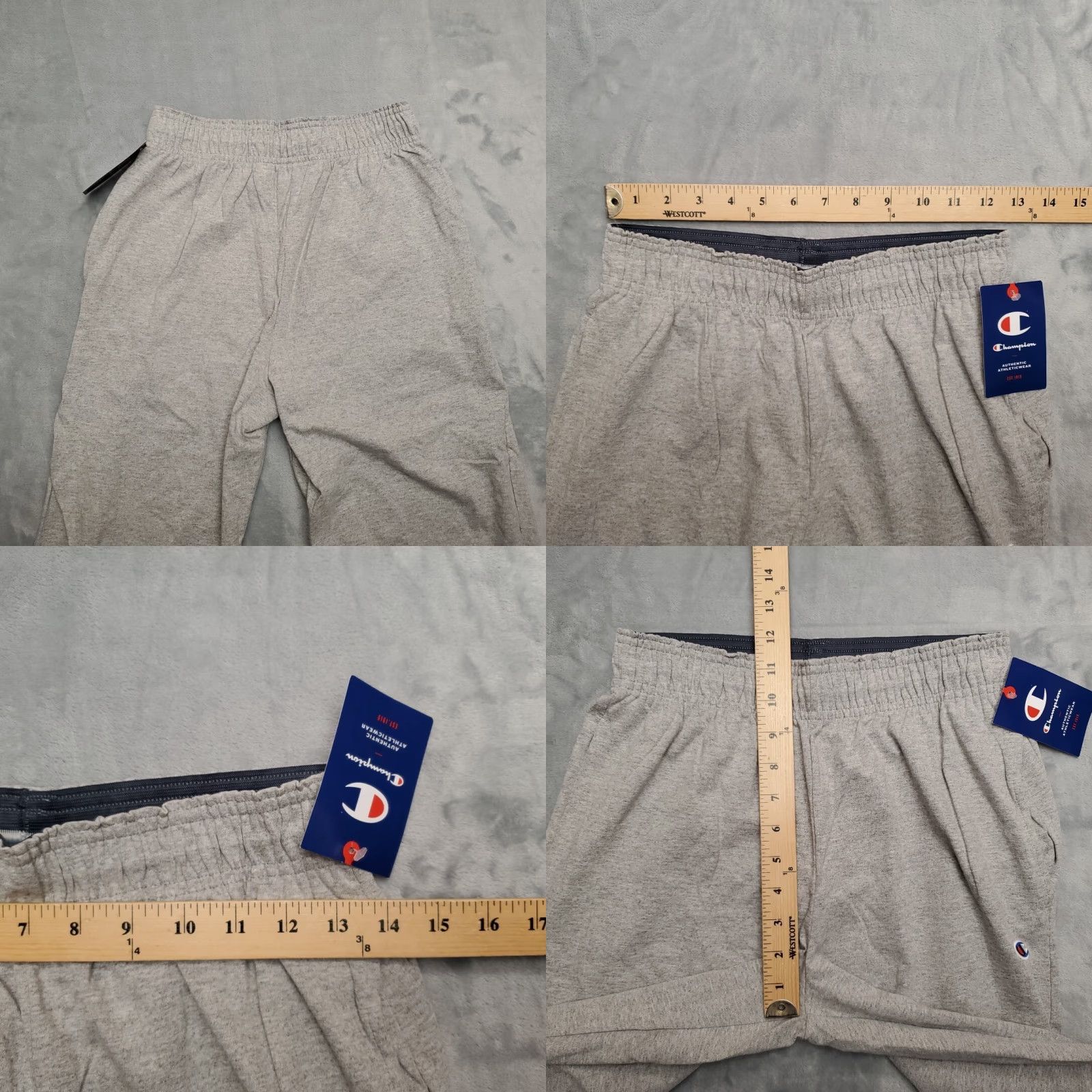 Champion Champion Pants Mens Small Gray Draw String Elastic Waist Performance Run Size US 29 - 8 Thumbnail