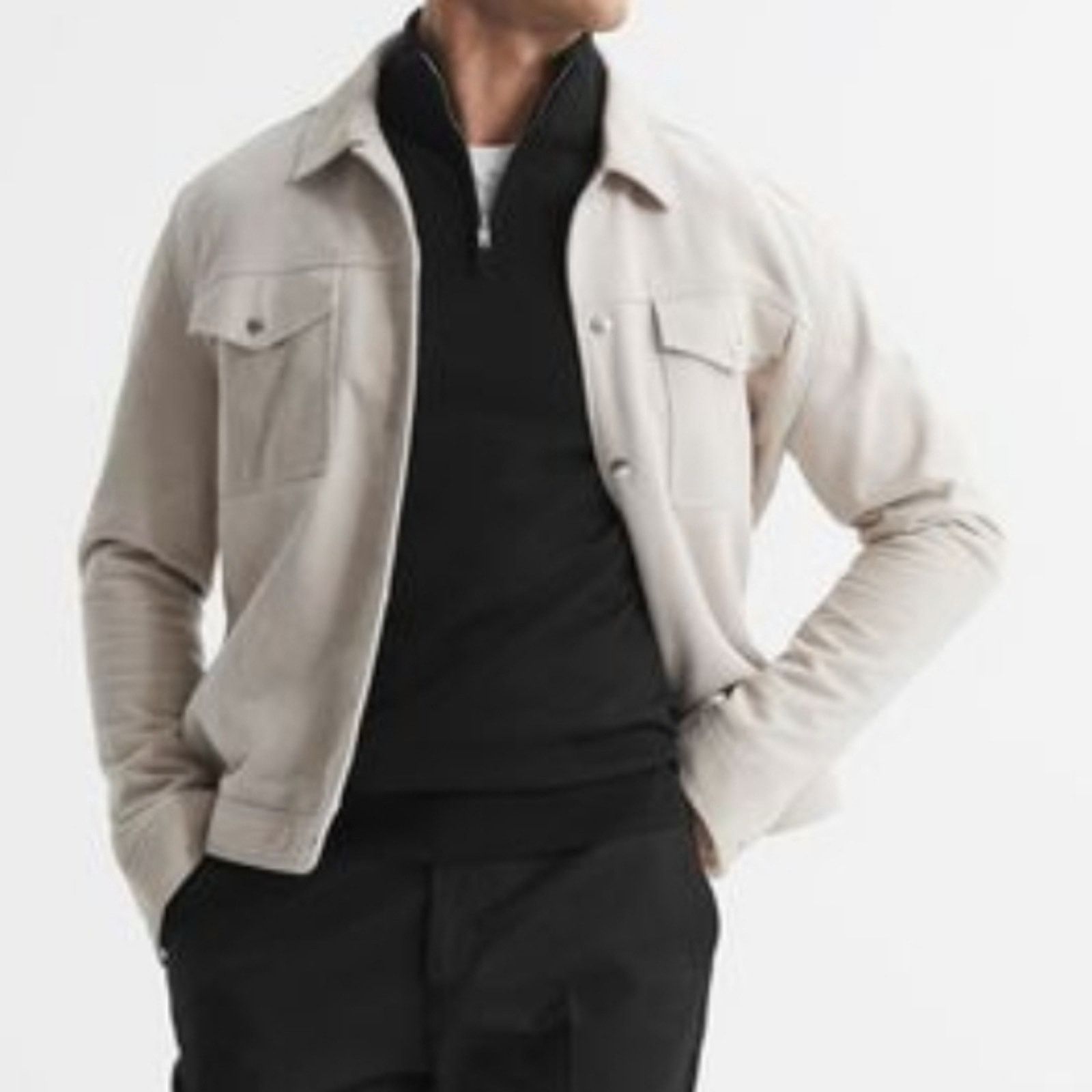 Reiss REISS BLACKHALL MERINO WOOL 1/2 ZIP FUNNEL NECK JUMPER MEN S Size US S / EU 44-46 / 1 - 6 Thumbnail