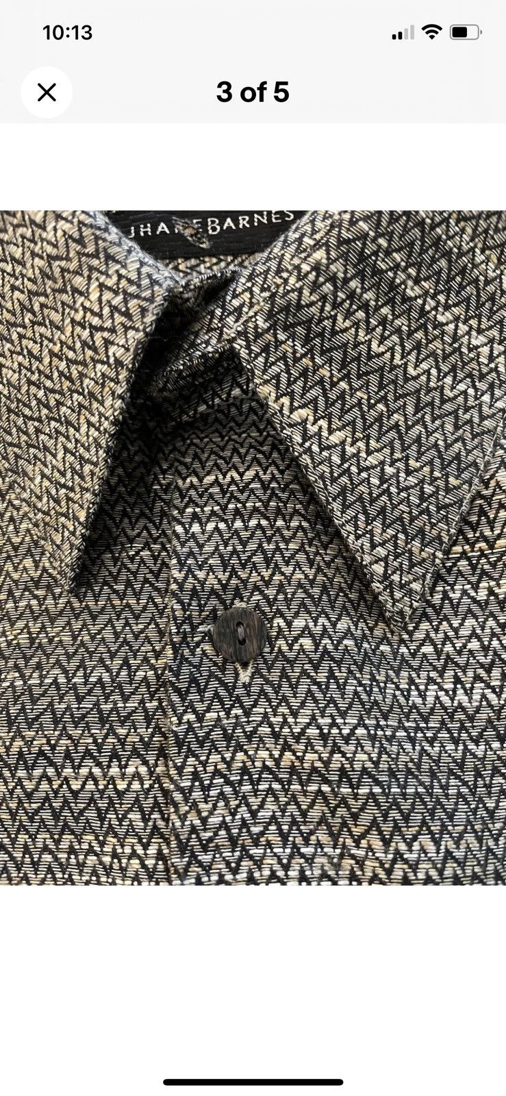 Japan Woven Chevron Stripe Shirt