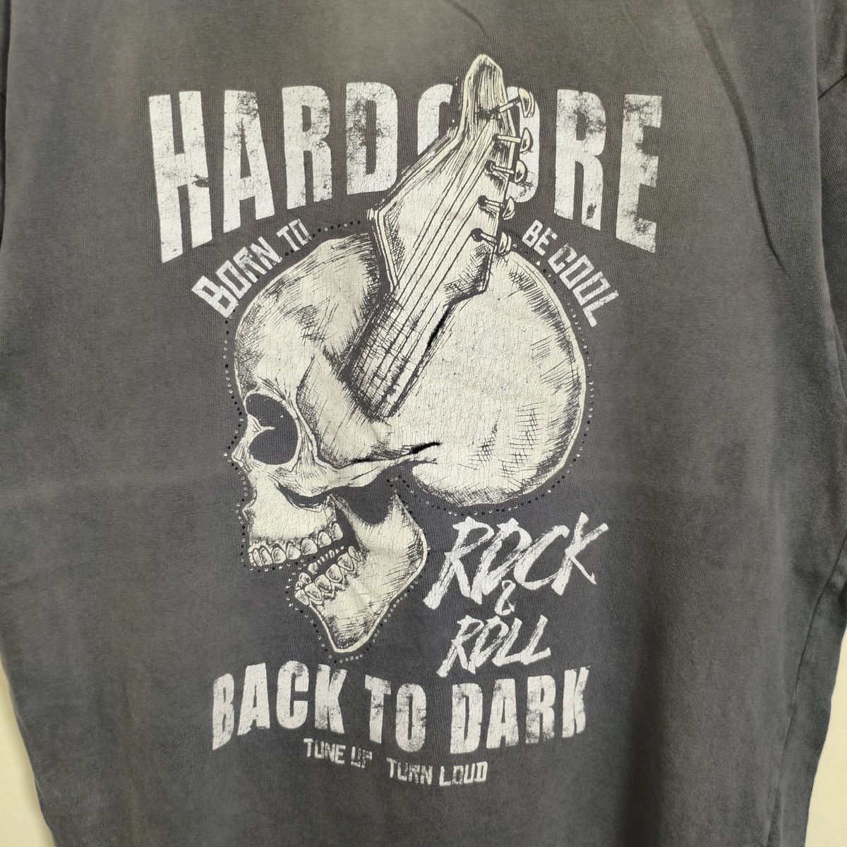 Zara Zara men's T-shirt graphic print skull guitar "Rock & Roll" Size US S / EU 44-46 / 1 - 2 Thumbnail