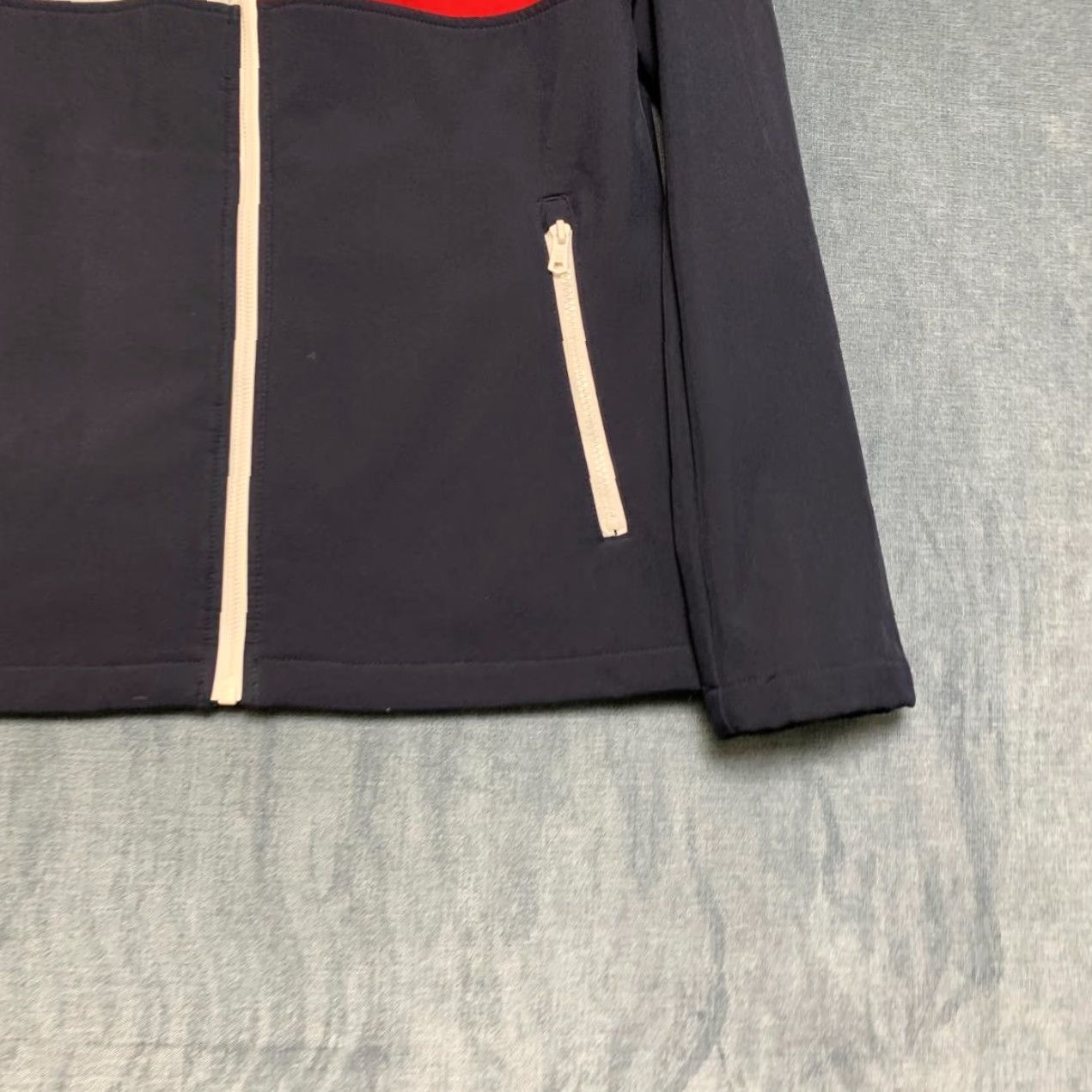 Tommy Hilfiger Tommy Hilfiger Softshell Jacket Men Small Blue Colorblock Fleece Lined Mock Neck Size US S / EU 44-46 / 1 - 2 Thumbnail