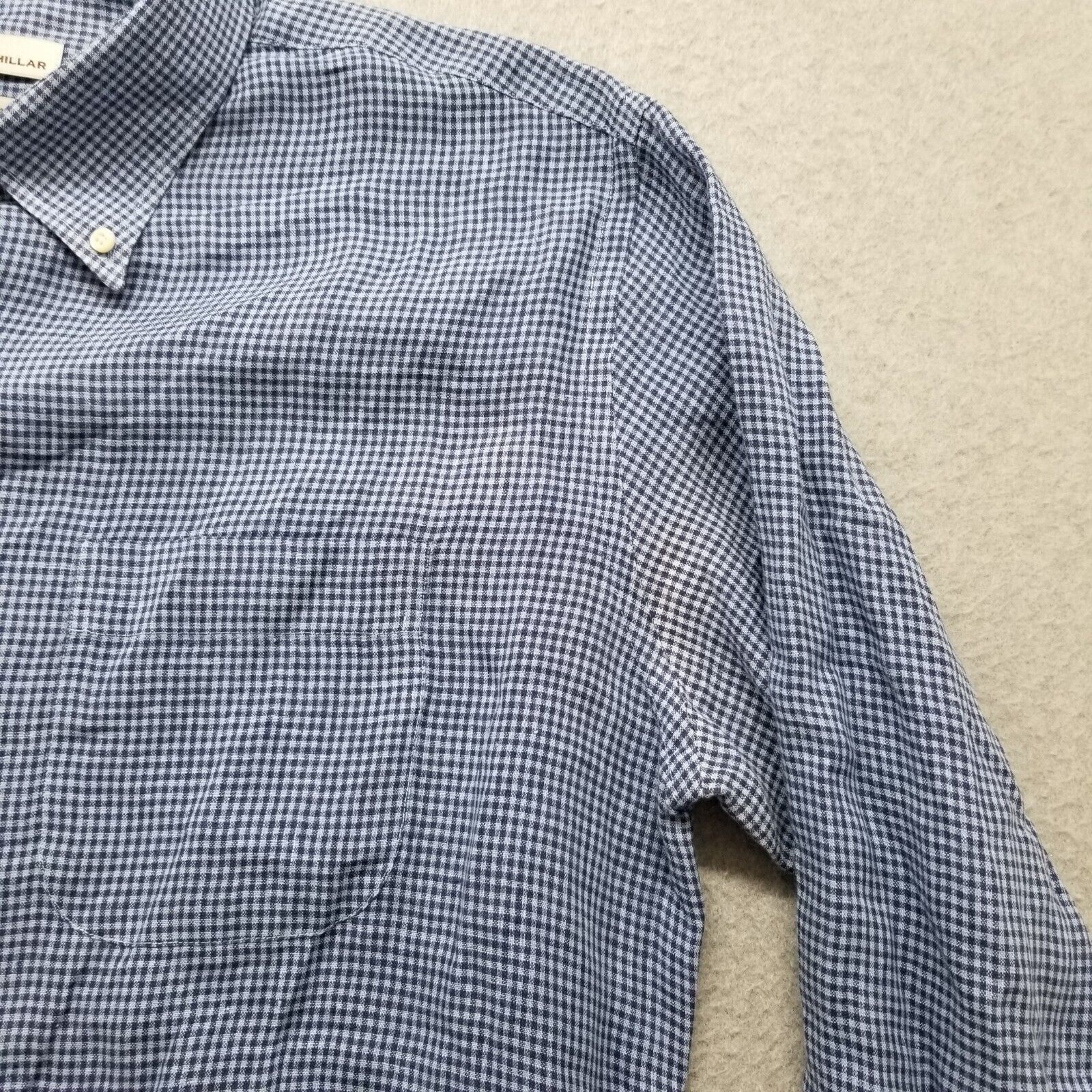 Peter Millar Peter Millar Shirt Mens L Button Up Long Sleeve 100% Linen Size US L / EU 52-54 / 3 - 6 Thumbnail