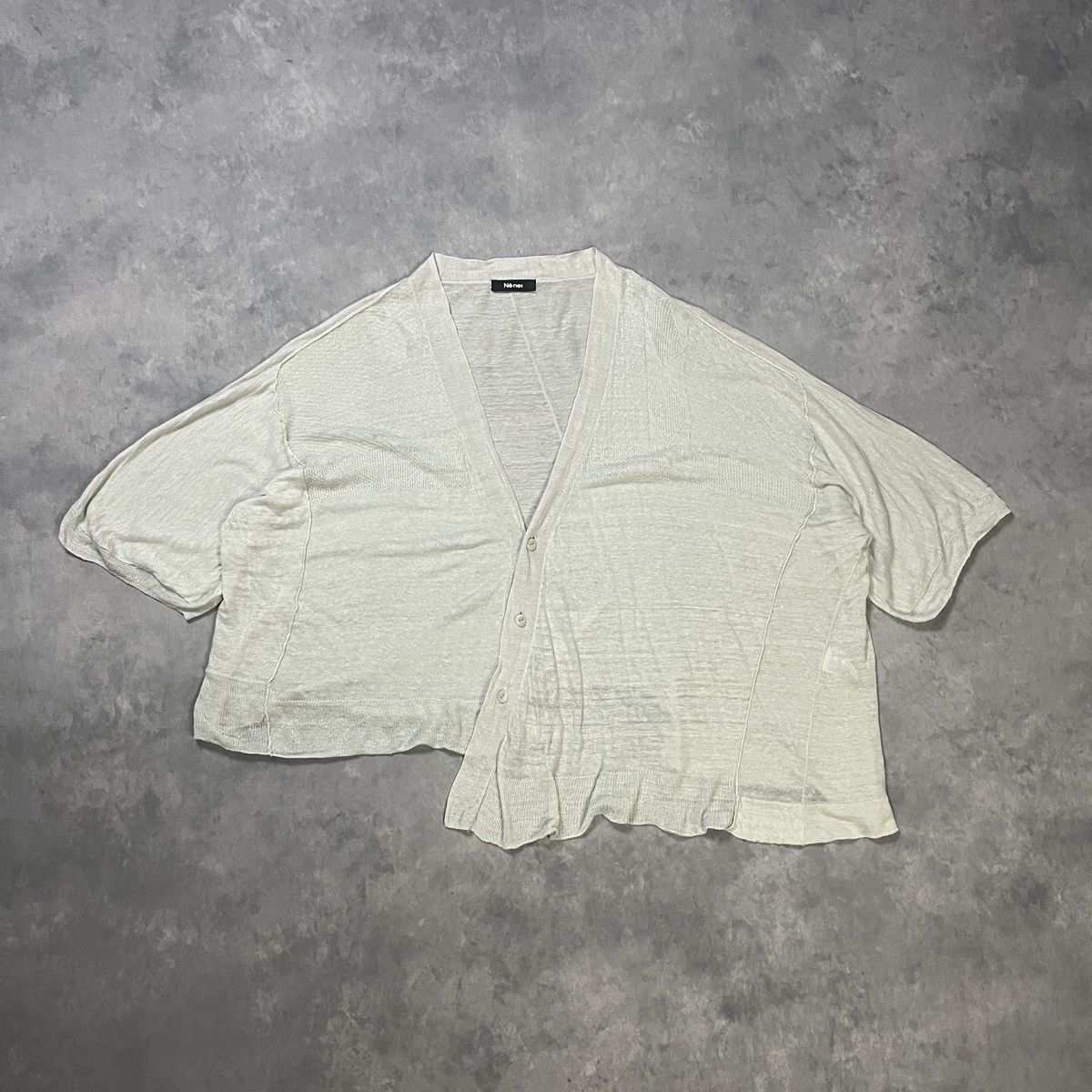Ne-Net Né-net by Issey Miyake Cropped Knit Cardigan Size M / US 6-8 / IT 42-44 - 1 Thumbnail
