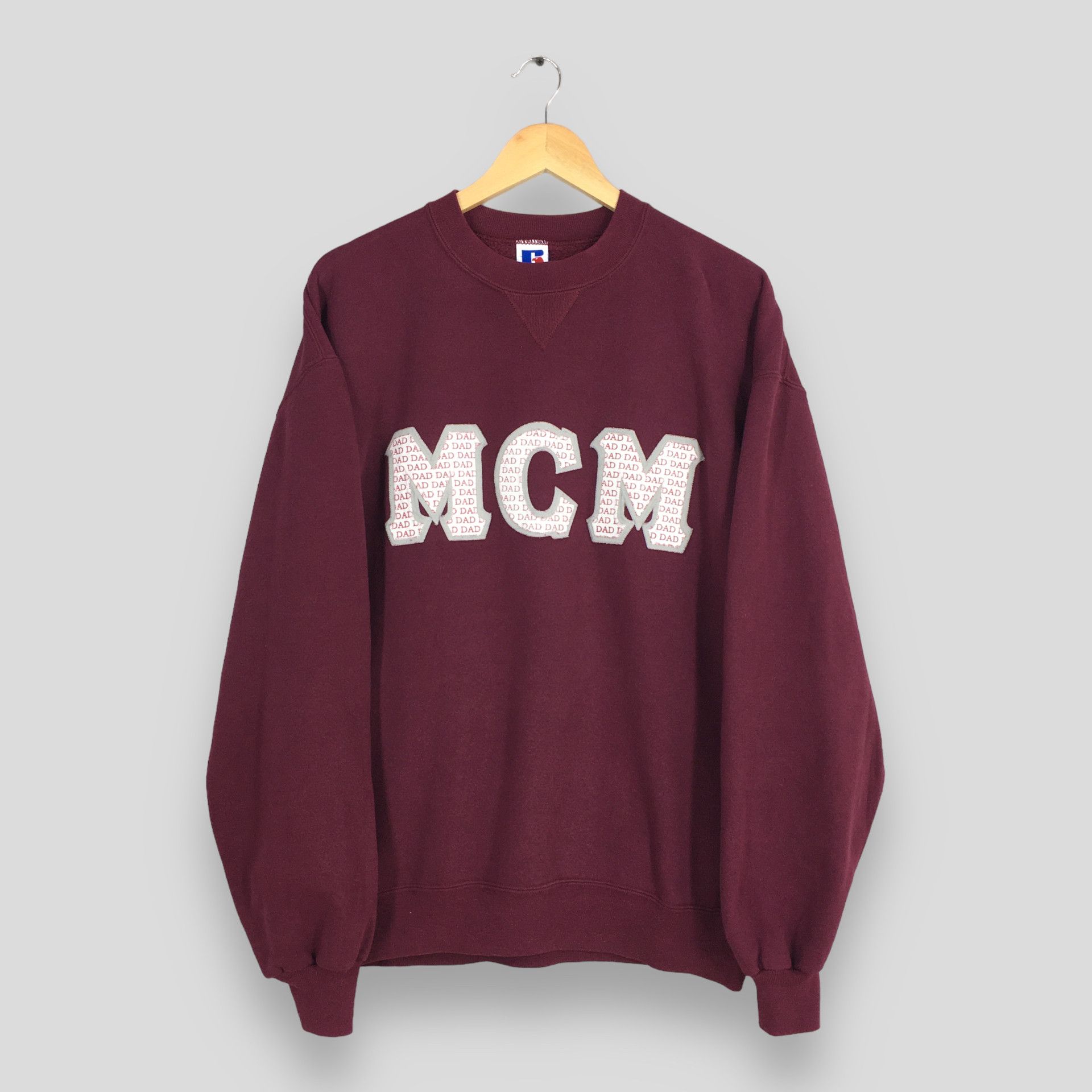 NCAA Vintage 90s McMurry University Maroon Sweatshirt XLarge Size US XL / EU 56 / 4 - 1 Thumbnail