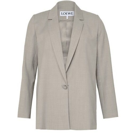 LOEWE Tailored Gray Wool Jacket New & Authentic (Women's siz