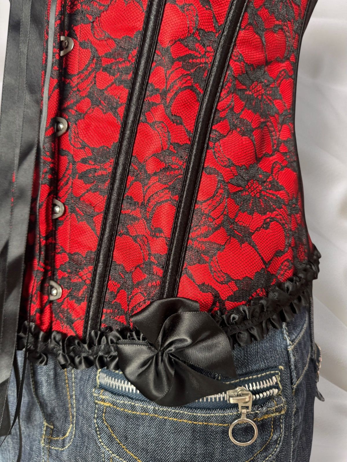 Hysteric Glamour Y2K Romantic Super Sexy Lace Details Corset Top Size M / US 6-8 / IT 42-44 - 7 Thumbnail