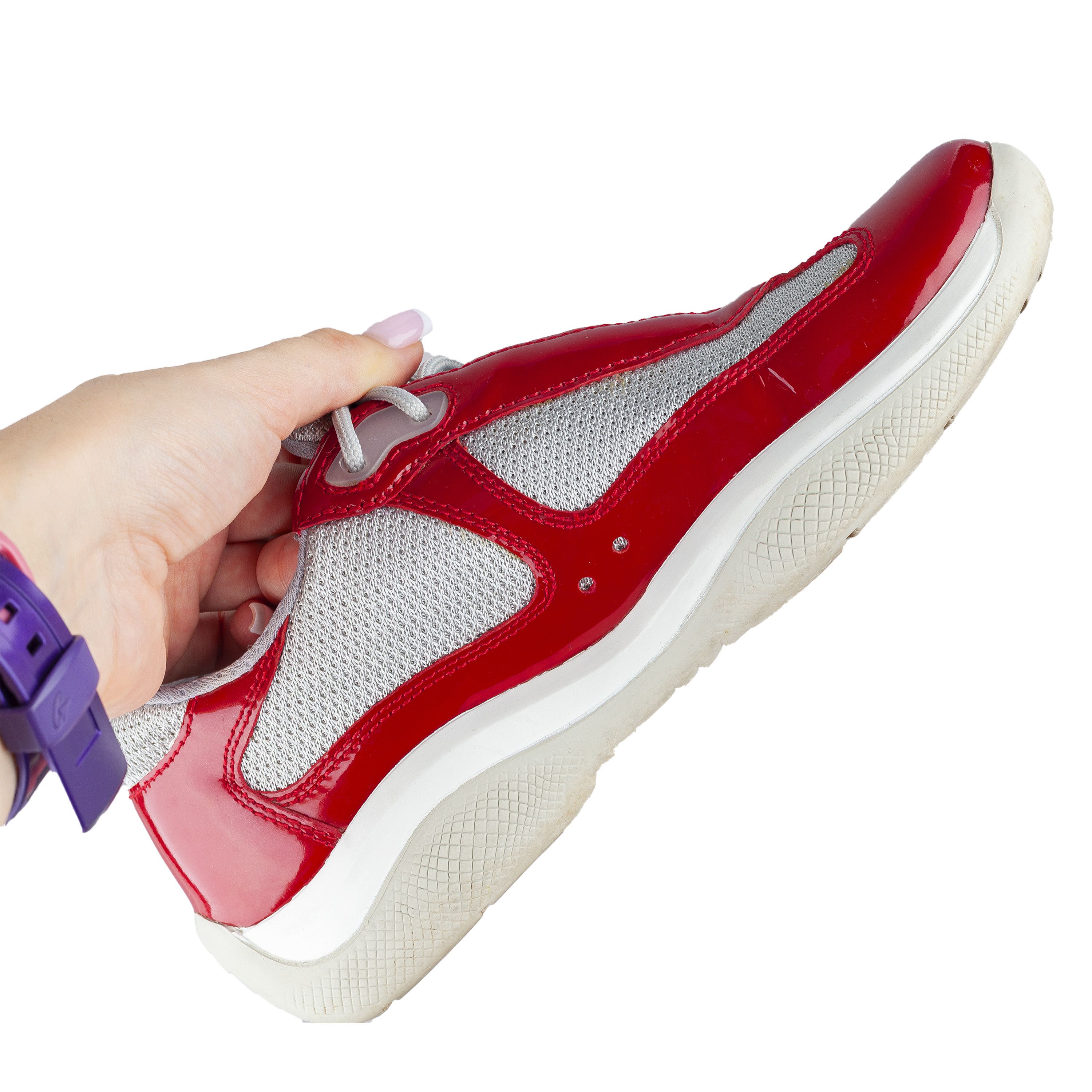Prada Prada America’s Cup Red Vintage Sneakers (35.5 IT / 36,5 EU) Size US 5.5 / IT 35.5 - 9 Thumbnail