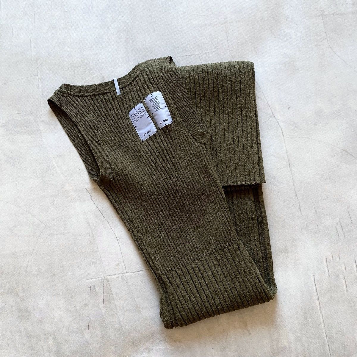Alexander McQueen Genesis II By McQ Alexander McQueen Slim Green Knit Dress Size S / US 4 / IT 40 - 2 Thumbnail