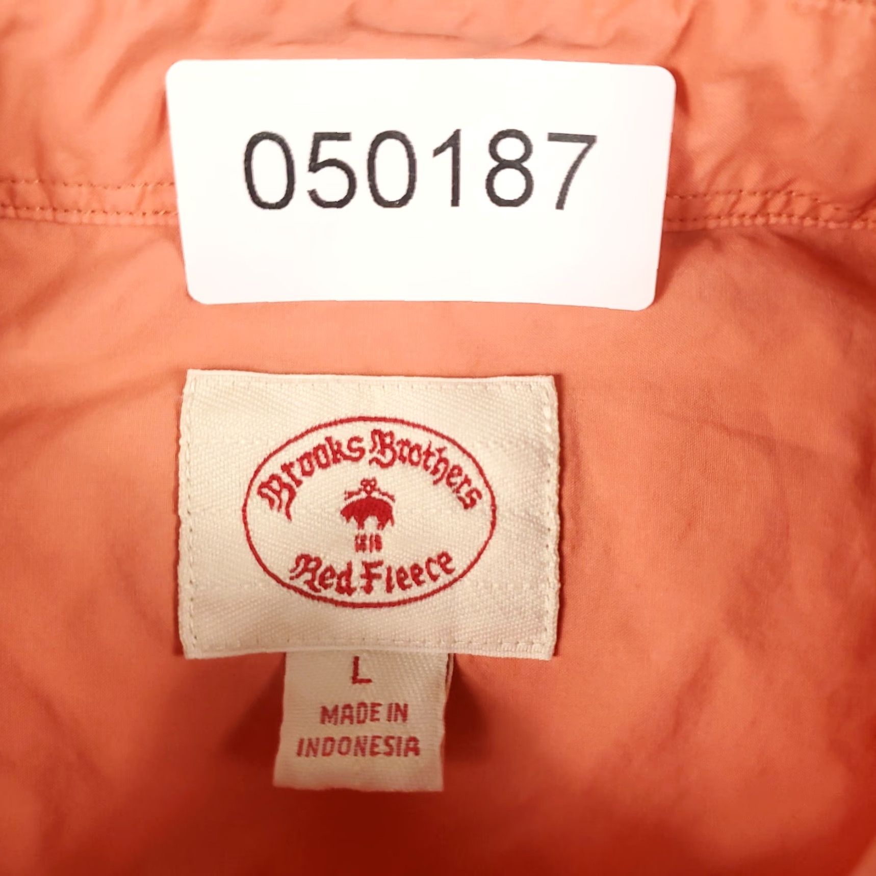 Brooks Brothers Brooks Brothers Button-Up Shirt Mens Large Orange Long Sleeve Casual Classic Size US L / EU 52-54 / 3 - 7 Thumbnail