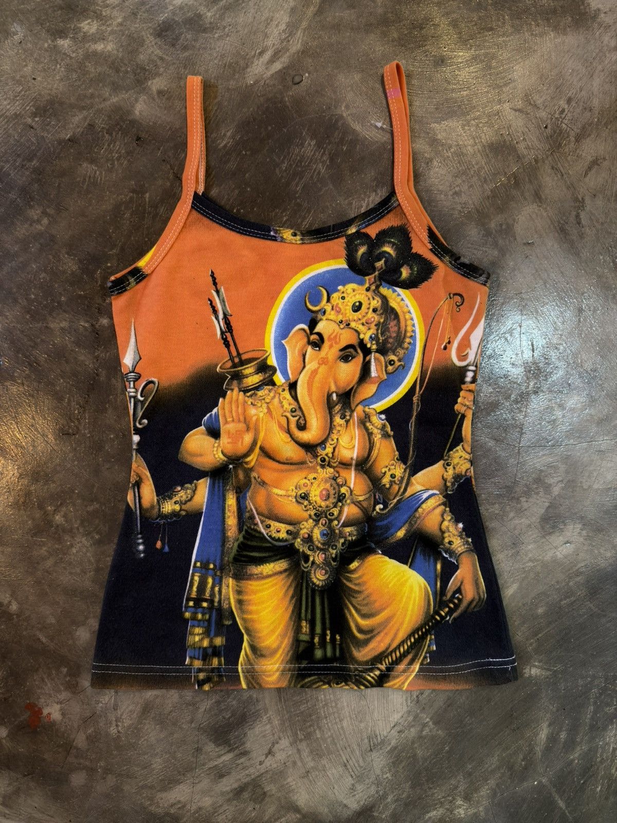 Vintage Vintage Ganesha printed tanktop Size M / US 6-8 / IT 42-44 - 2 Thumbnail