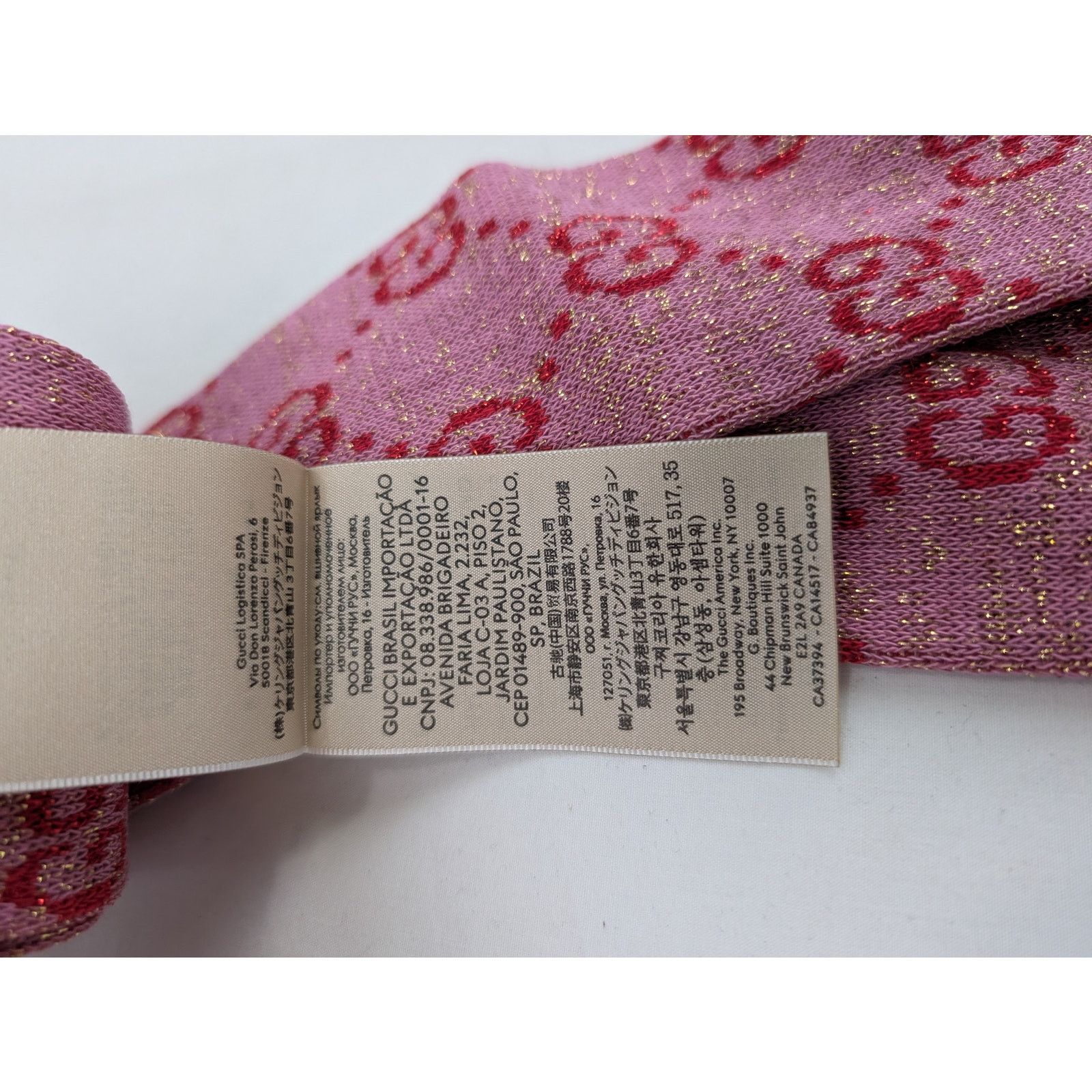 Gucci o1rshd1 Size: S / GG Logo Socks in Pink Size ONE SIZE - 12 Thumbnail