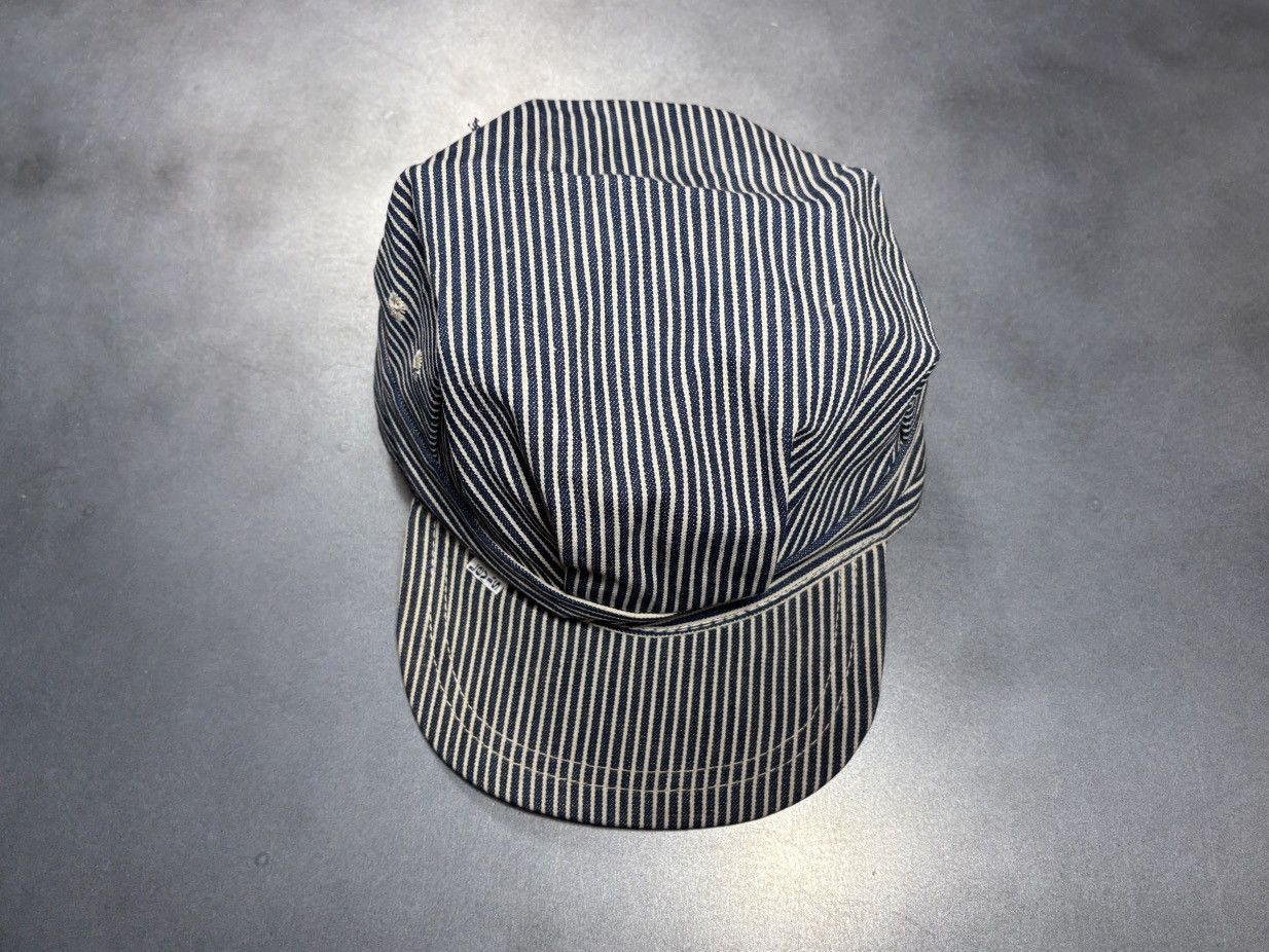 Levi's Vintage Levi's Hat 1970s Denim Snapback Train Flat Cap 60s Size ONE SIZE - 19 Thumbnail