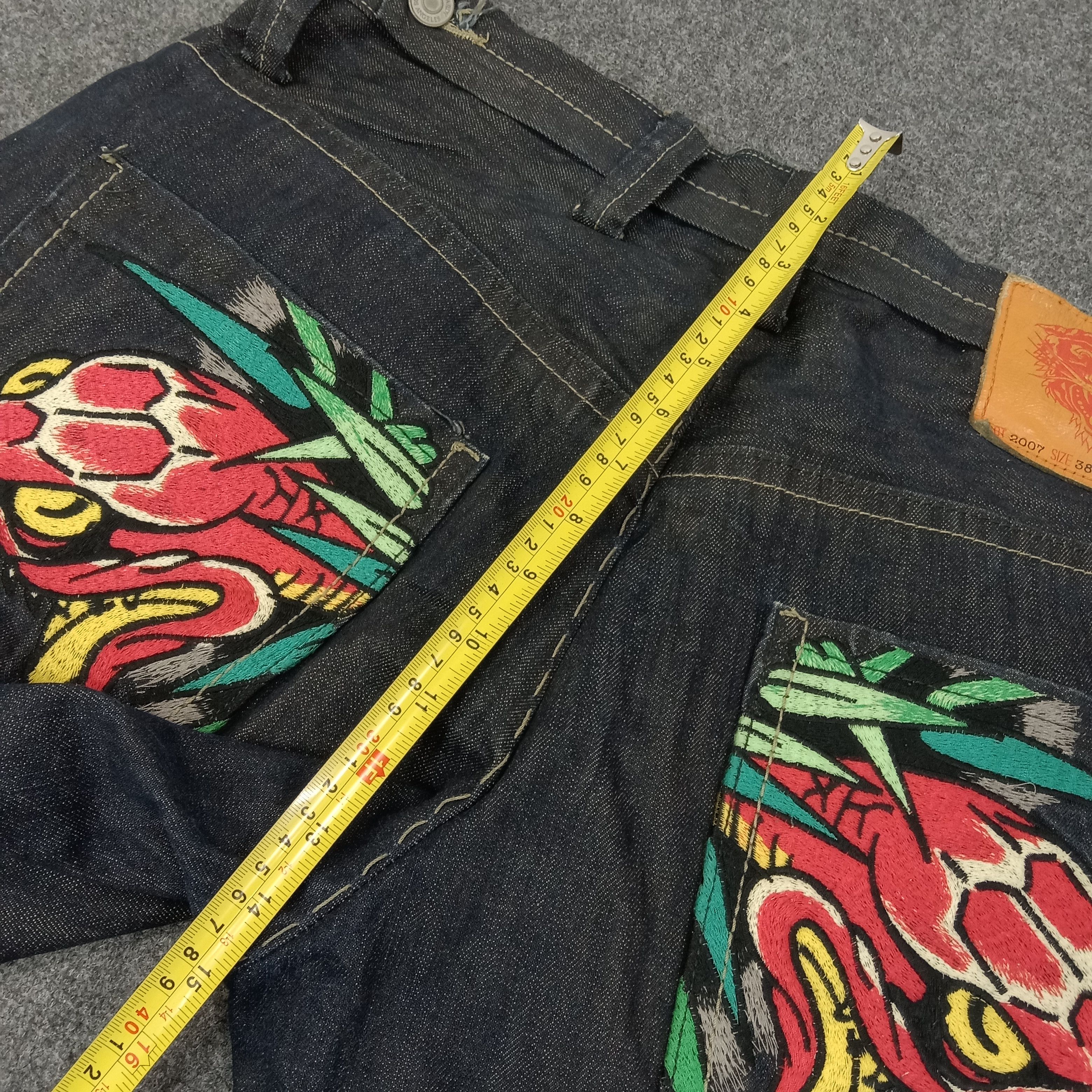 Ed Hardy Ed Hardy by Christian Audigier American Denim Jeans C258N15 Size US 38 / EU 54 - 12 Thumbnail