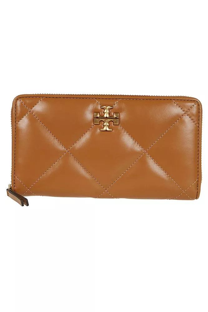 Tory Burch o1s22i1n1024 Size: OS / Quilted Continental Wallet in Brown Size ONE SIZE - 1 Thumbnail
