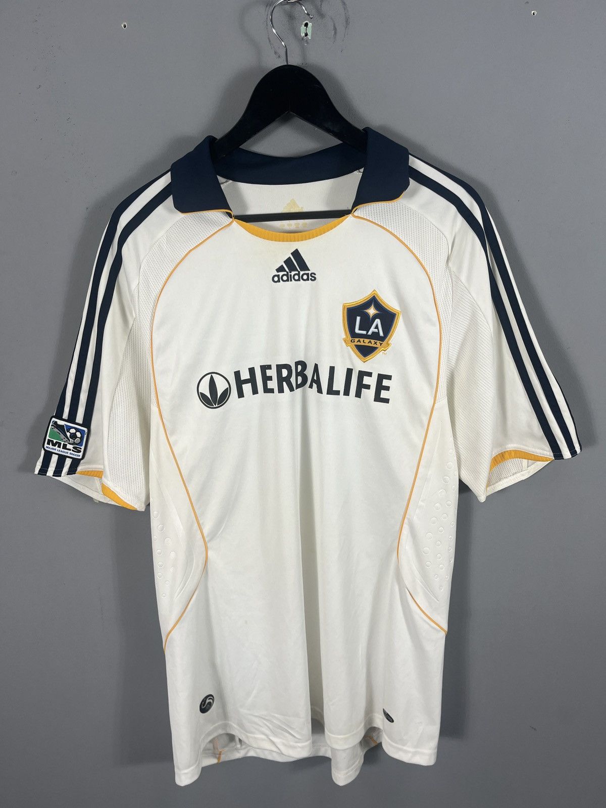 Adidas Beckham #7 Los Angeles Galaxy Home 2008/09 (Large) Size US L / EU 52-54 / 3 - 1 Thumbnail