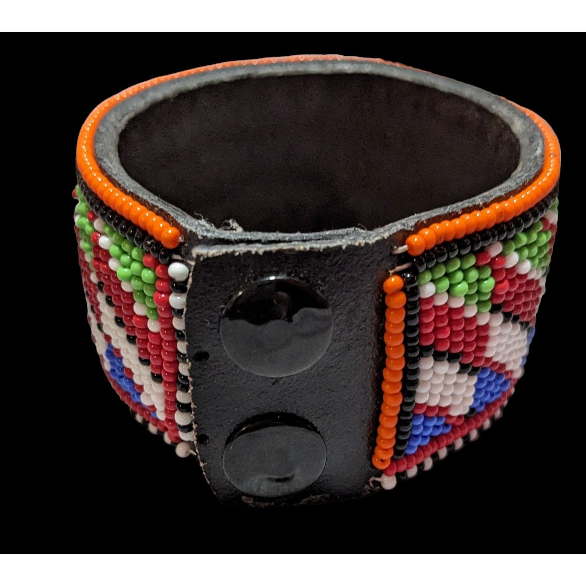 Other Maasai Beaded Cuff Bracelet Size ONE SIZE - 4 Thumbnail