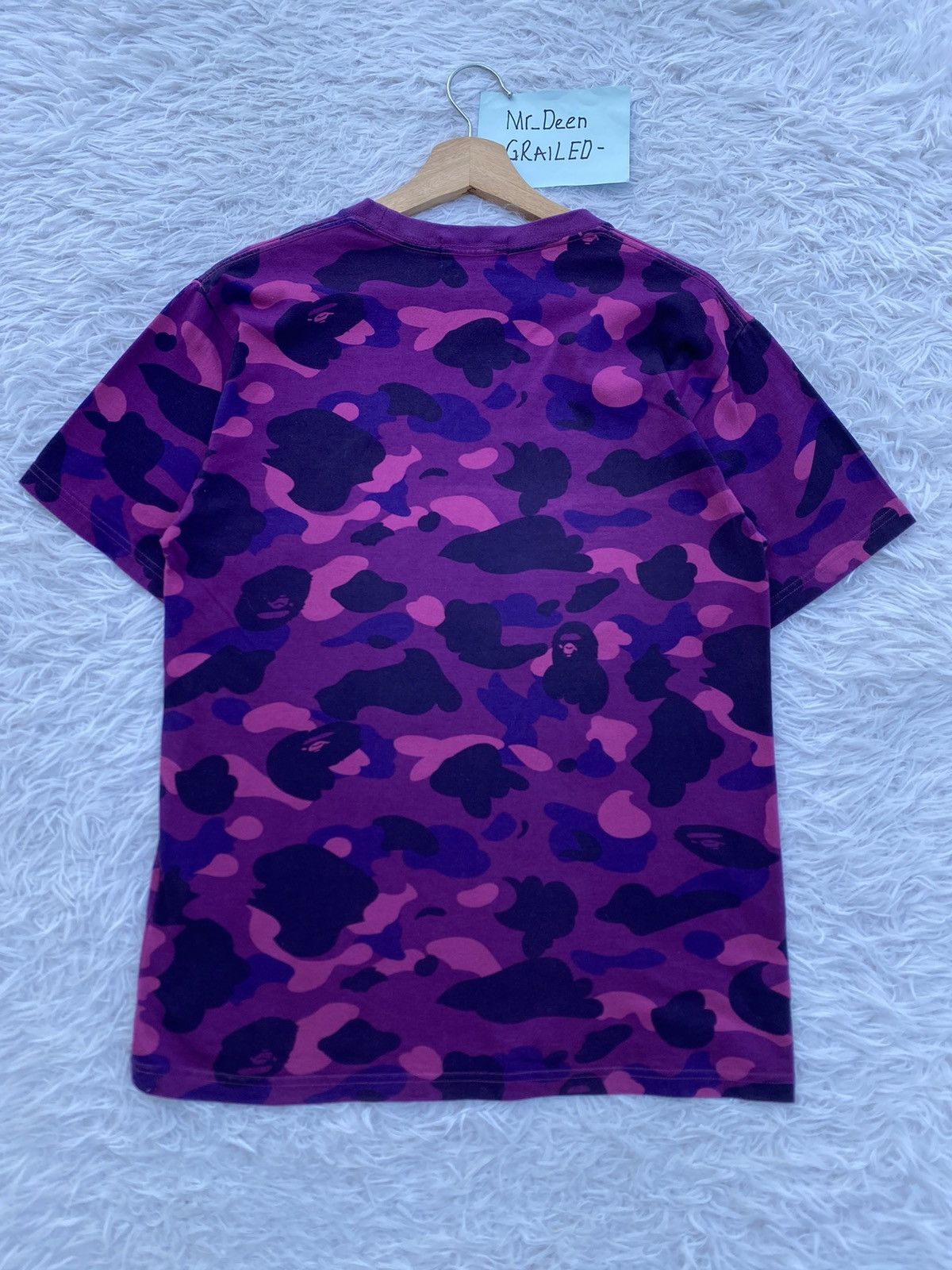 Bape Rare Bape Shark Camo Purple Tshirt Size US M / EU 48-50 / 2 - 14 Thumbnail